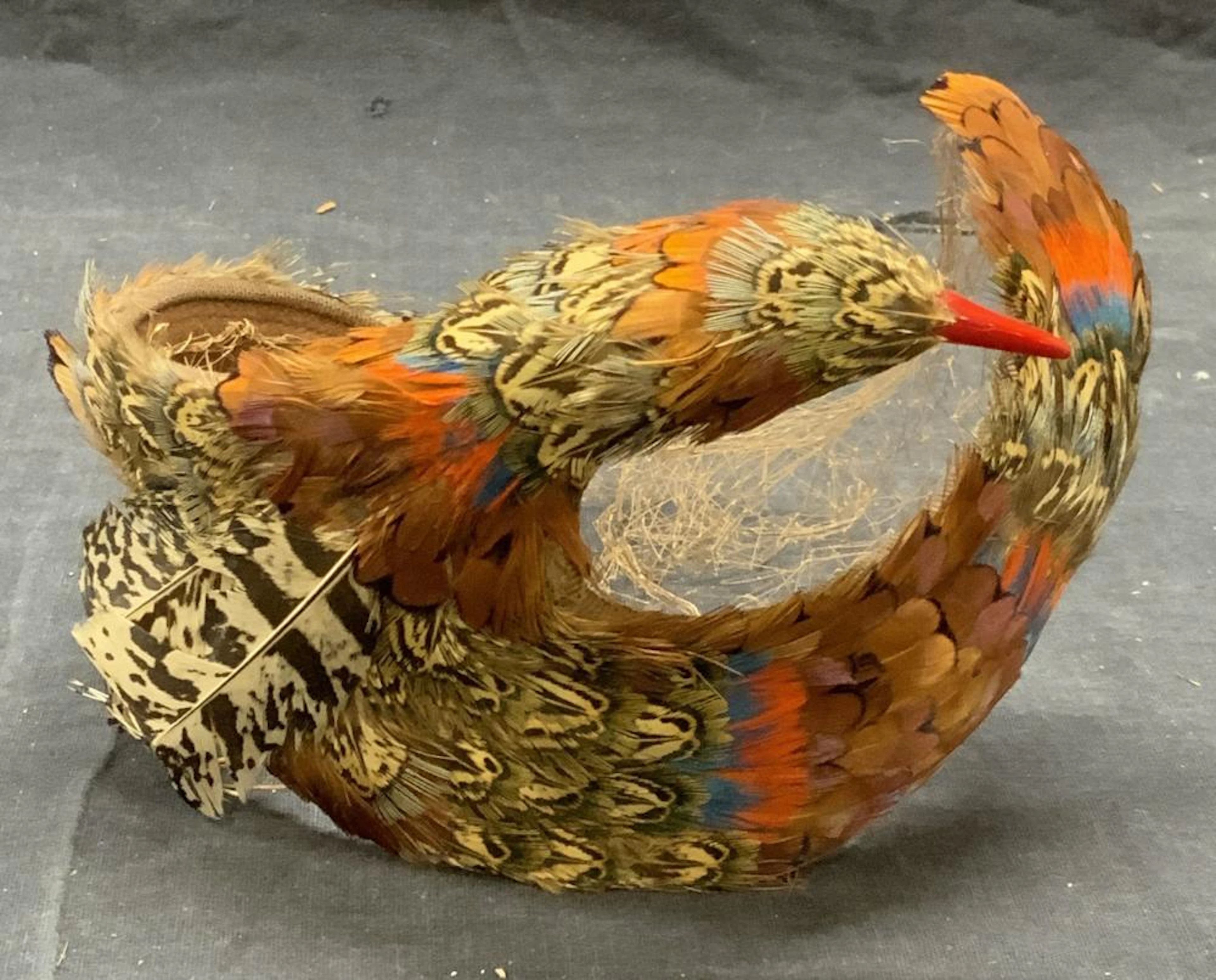 Vintage JO DAVIS Feather Fascinator Headpiece