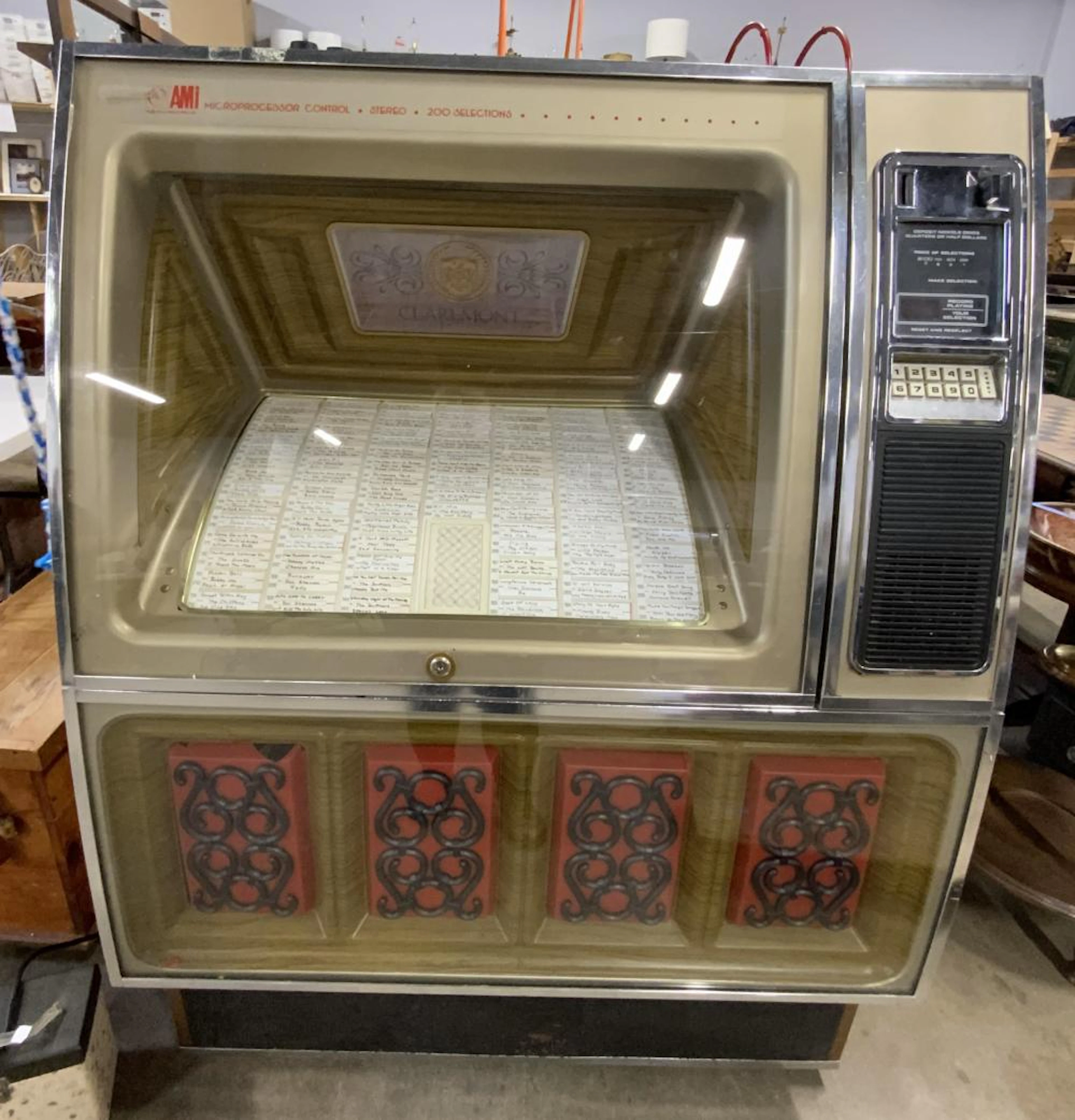 ROWE AMI R 83 Vintage Memorec Jukebox W/ Records