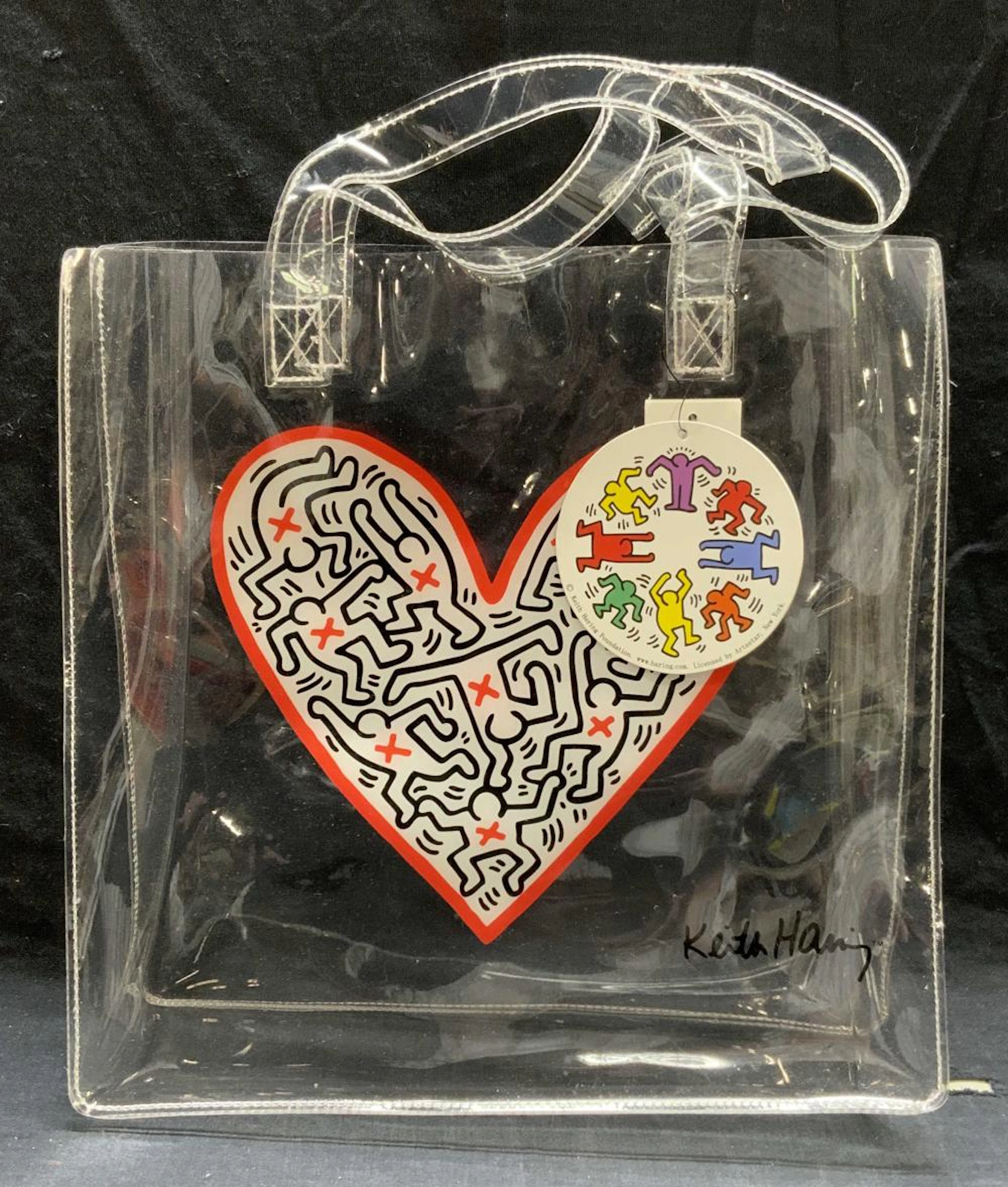 KEITH HARING Transparent Vinyl Tote Bag NWT