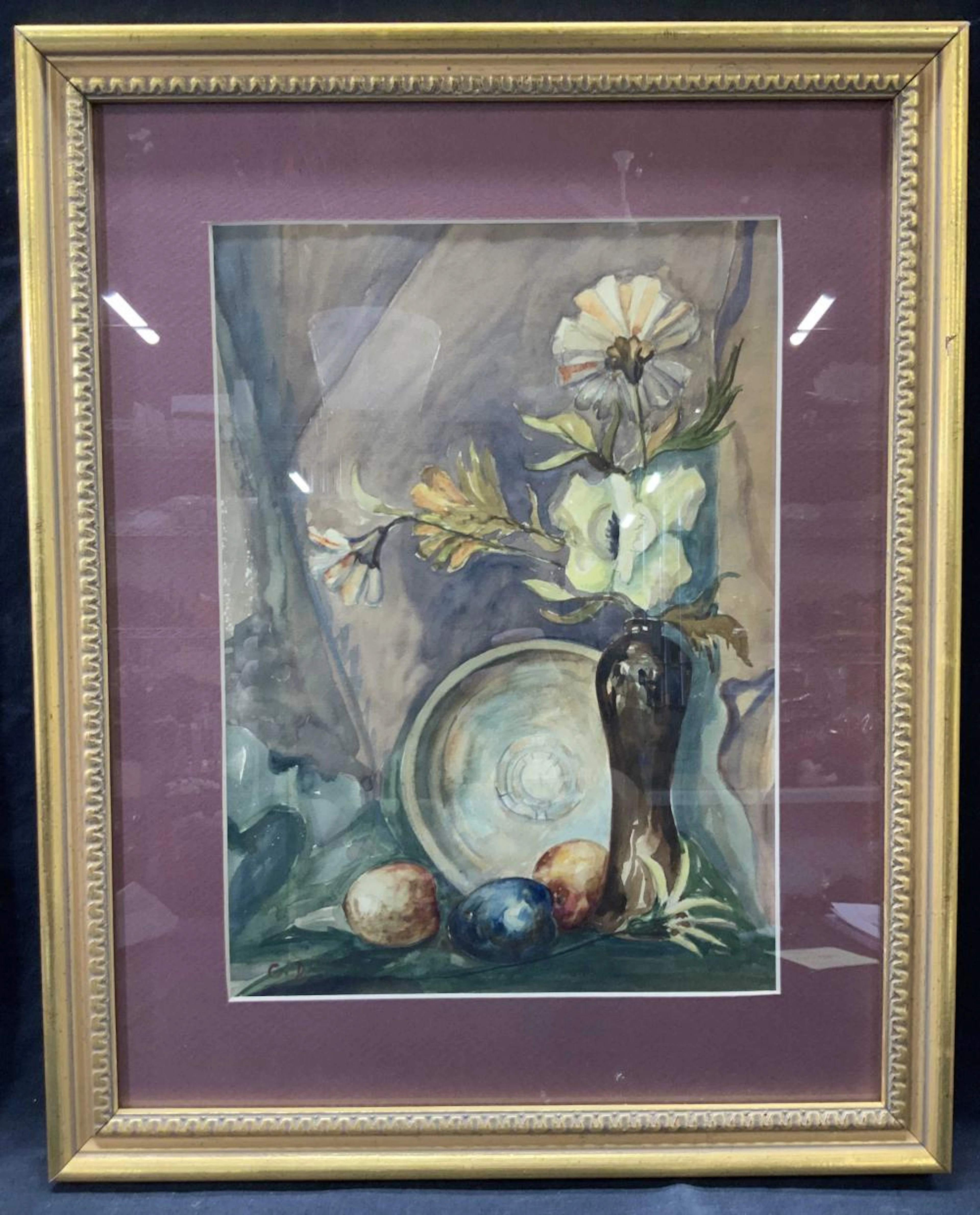 ATTR CHARLES DEMUTH Signed Still Life Watercolor