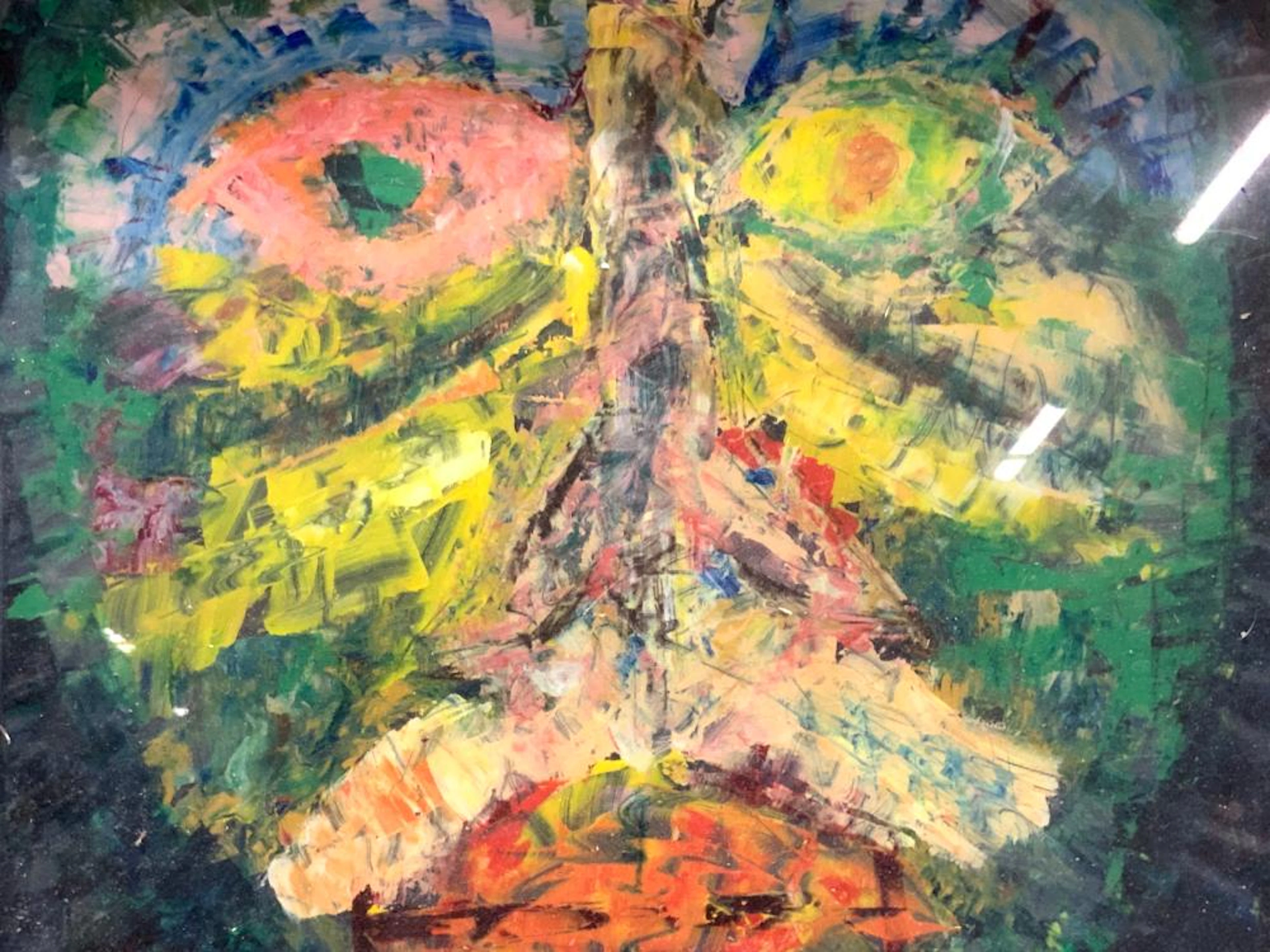 ARTHUR LIENECK Encaustic On Glass