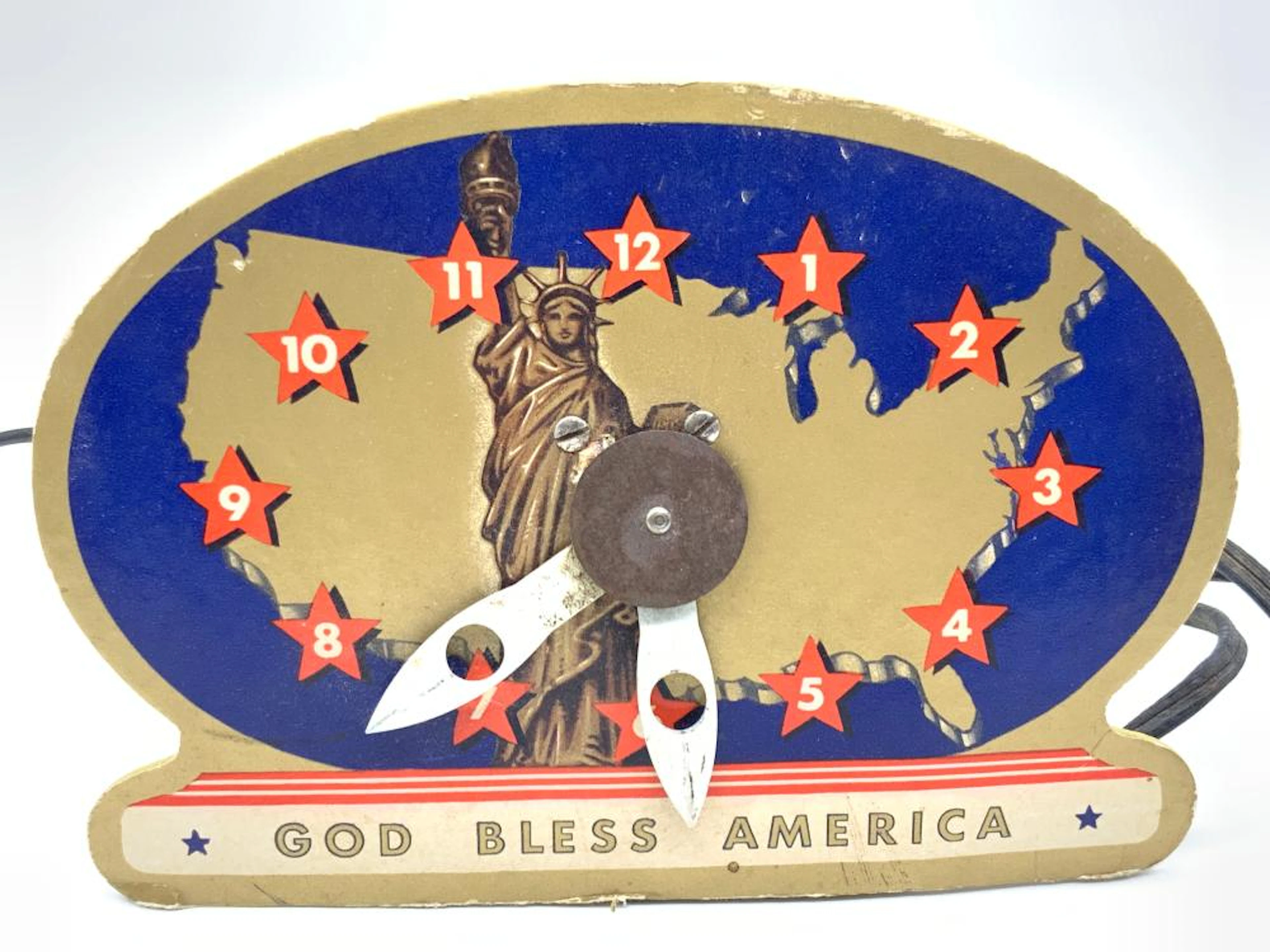 Vintage ACRO Statue Of Liberty Table Clock