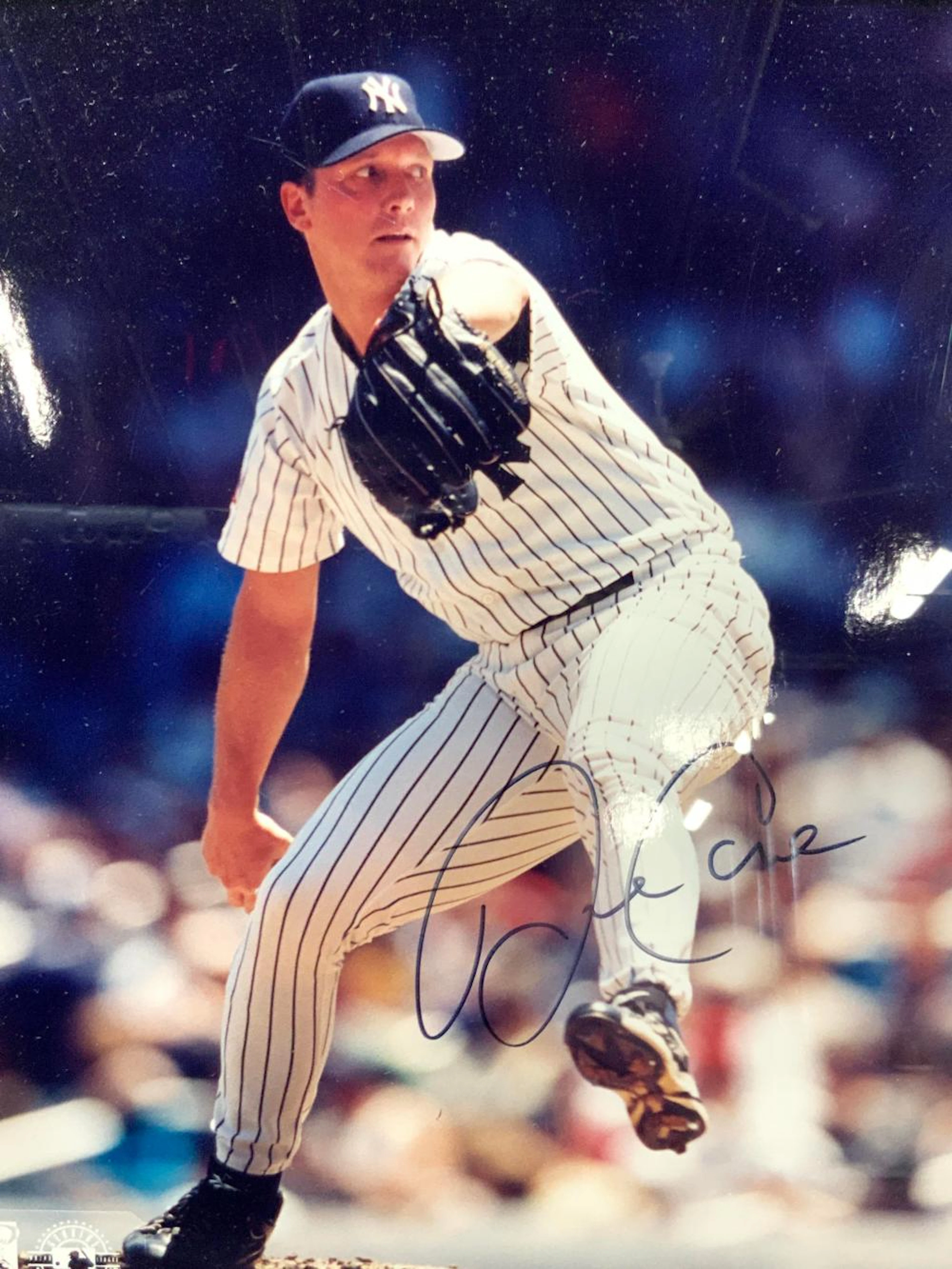 Y Yankees David Cone Signed Photograph