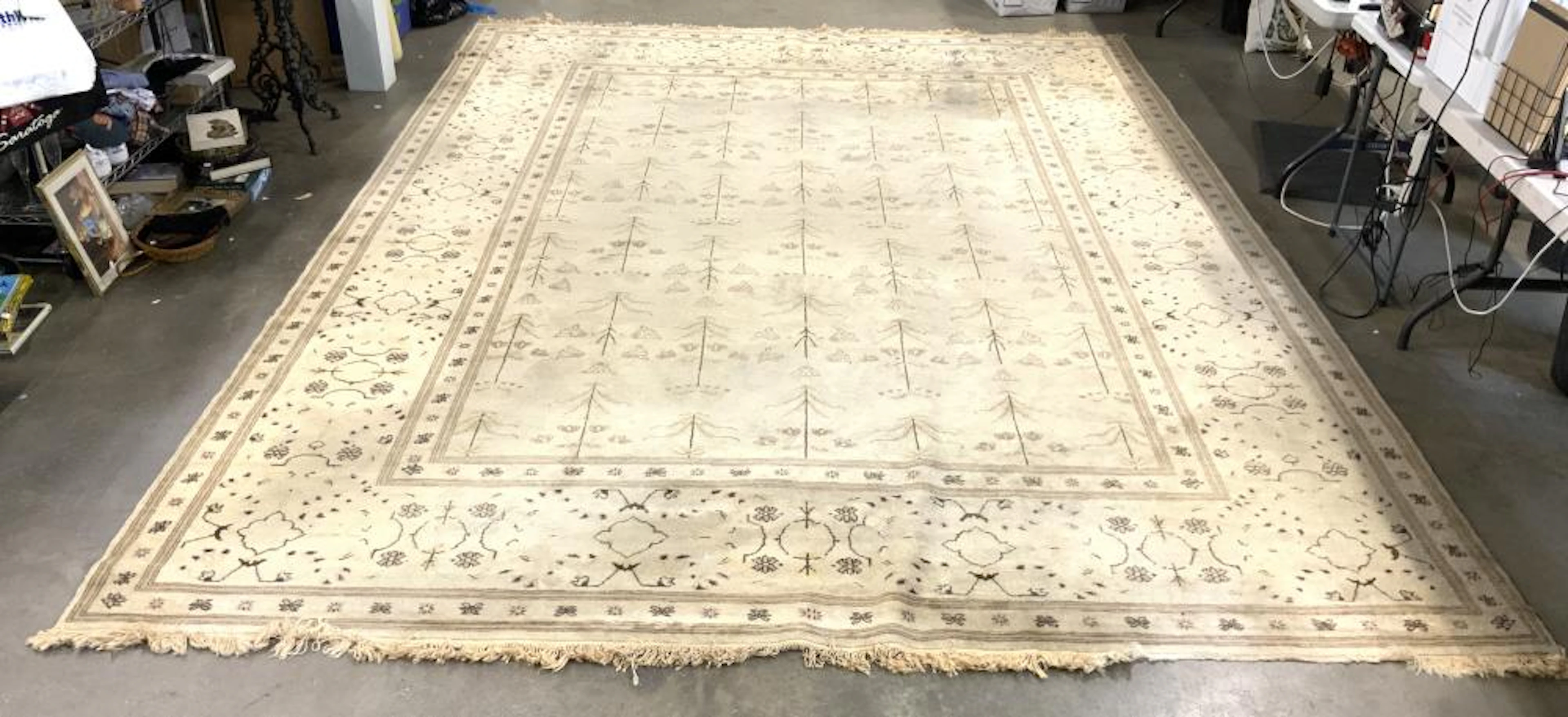 STARK Handmade Oriental Egyptian Fringed Wool Rug
