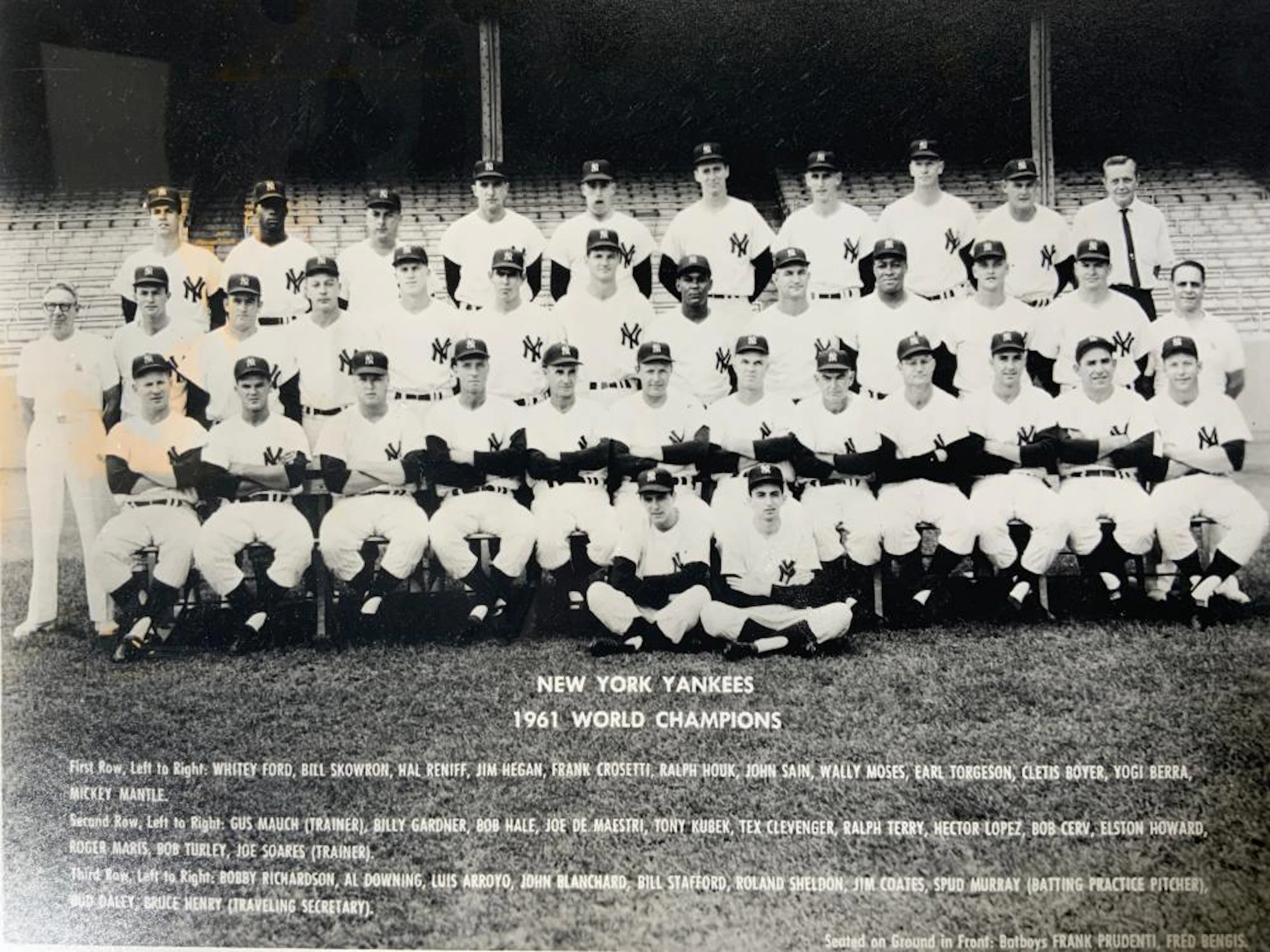 1961 New York Yankees Team Photo