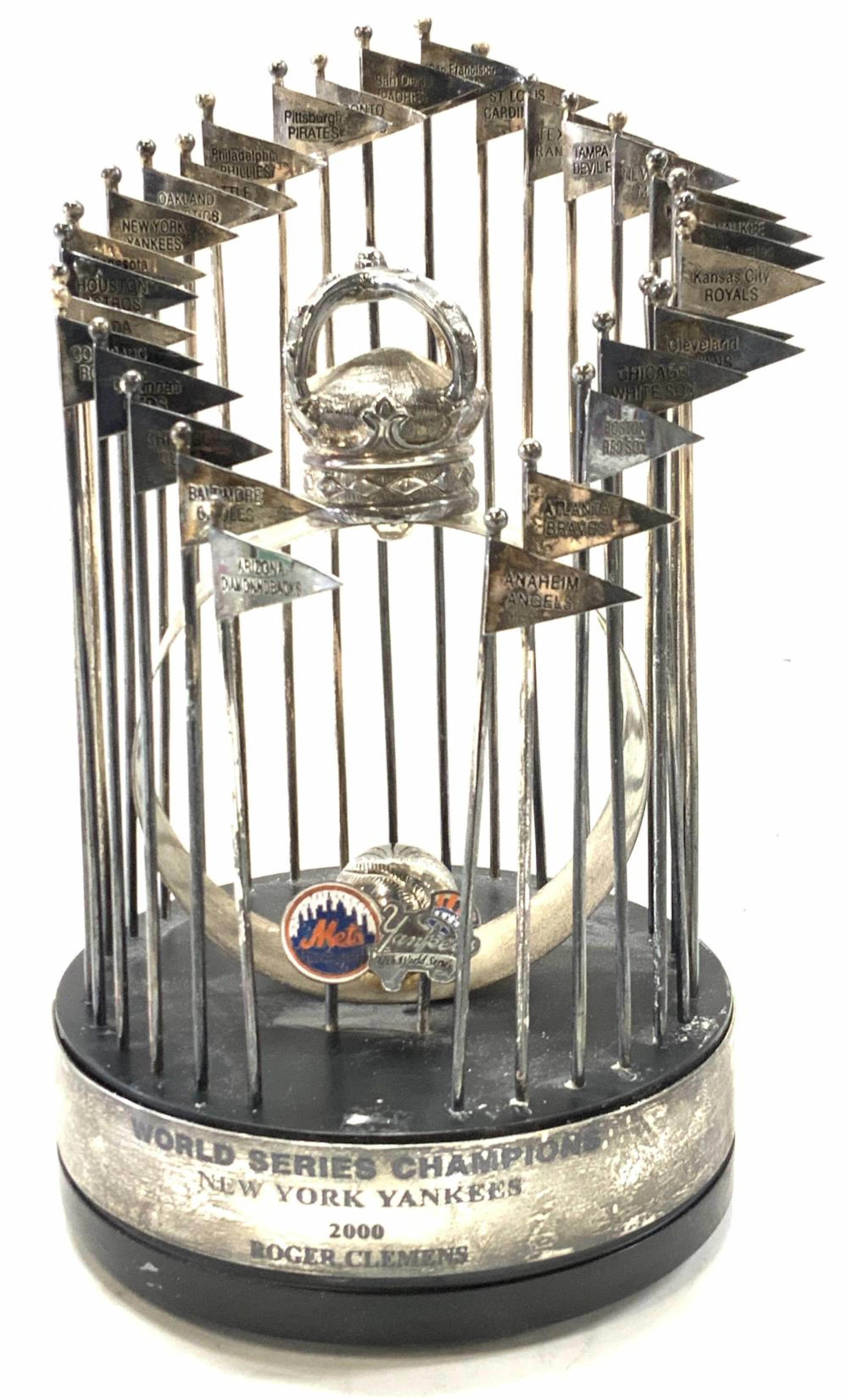 Y Yankees Sterling World Series Trophy, c.2000