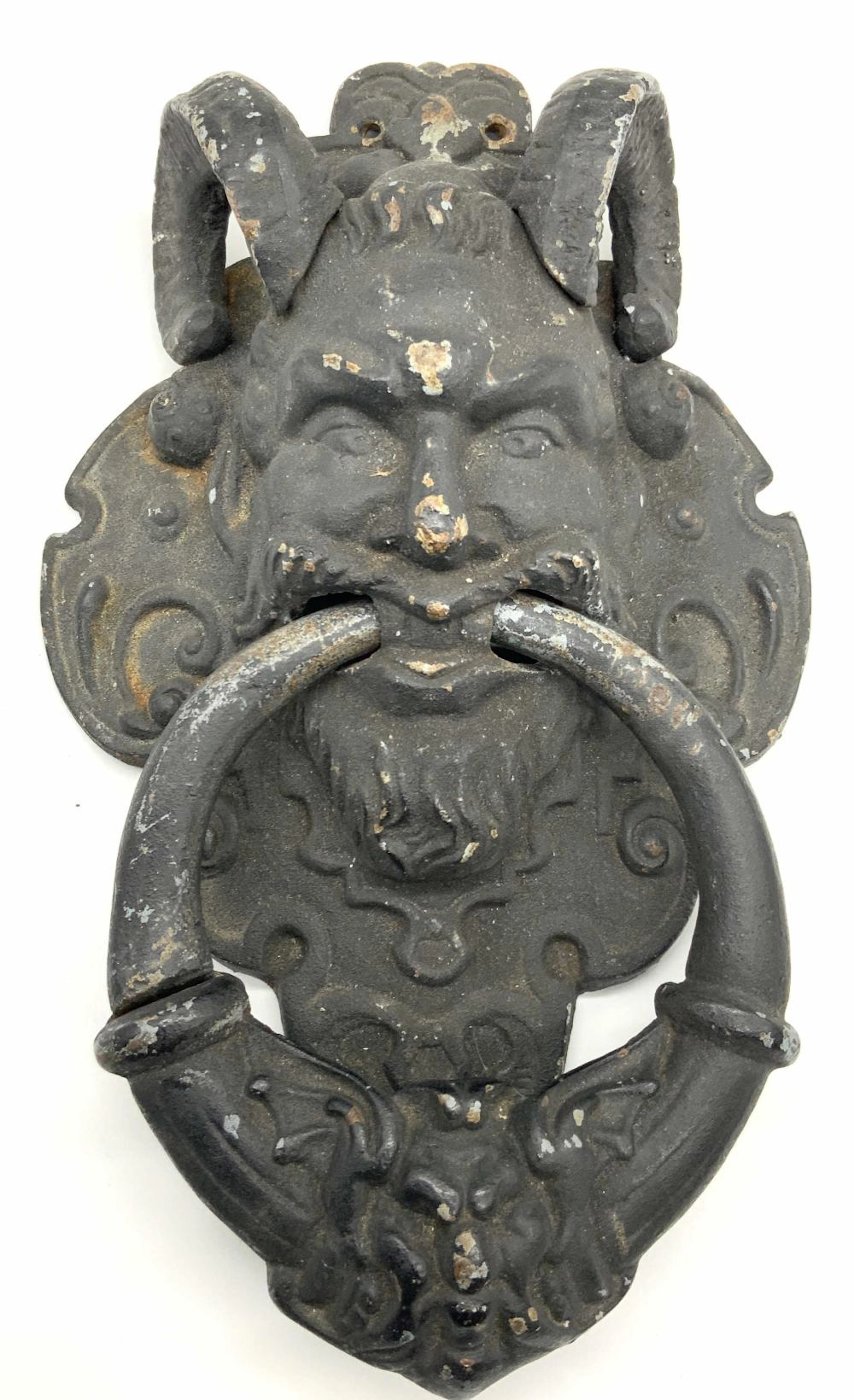Antique Cast Iron Mythological Door Knocker