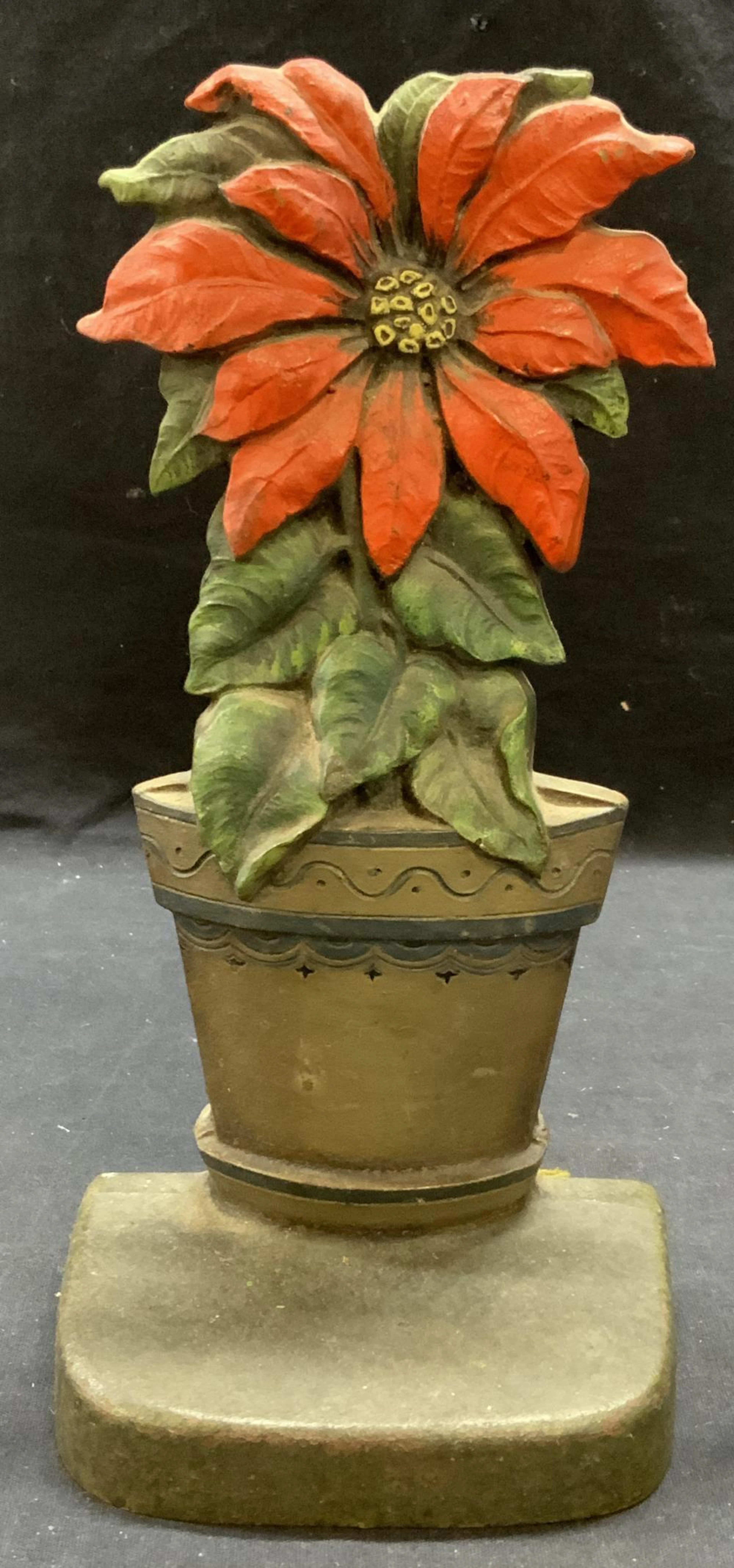 Antique Judd Company Iron Flower Pot Doorstop