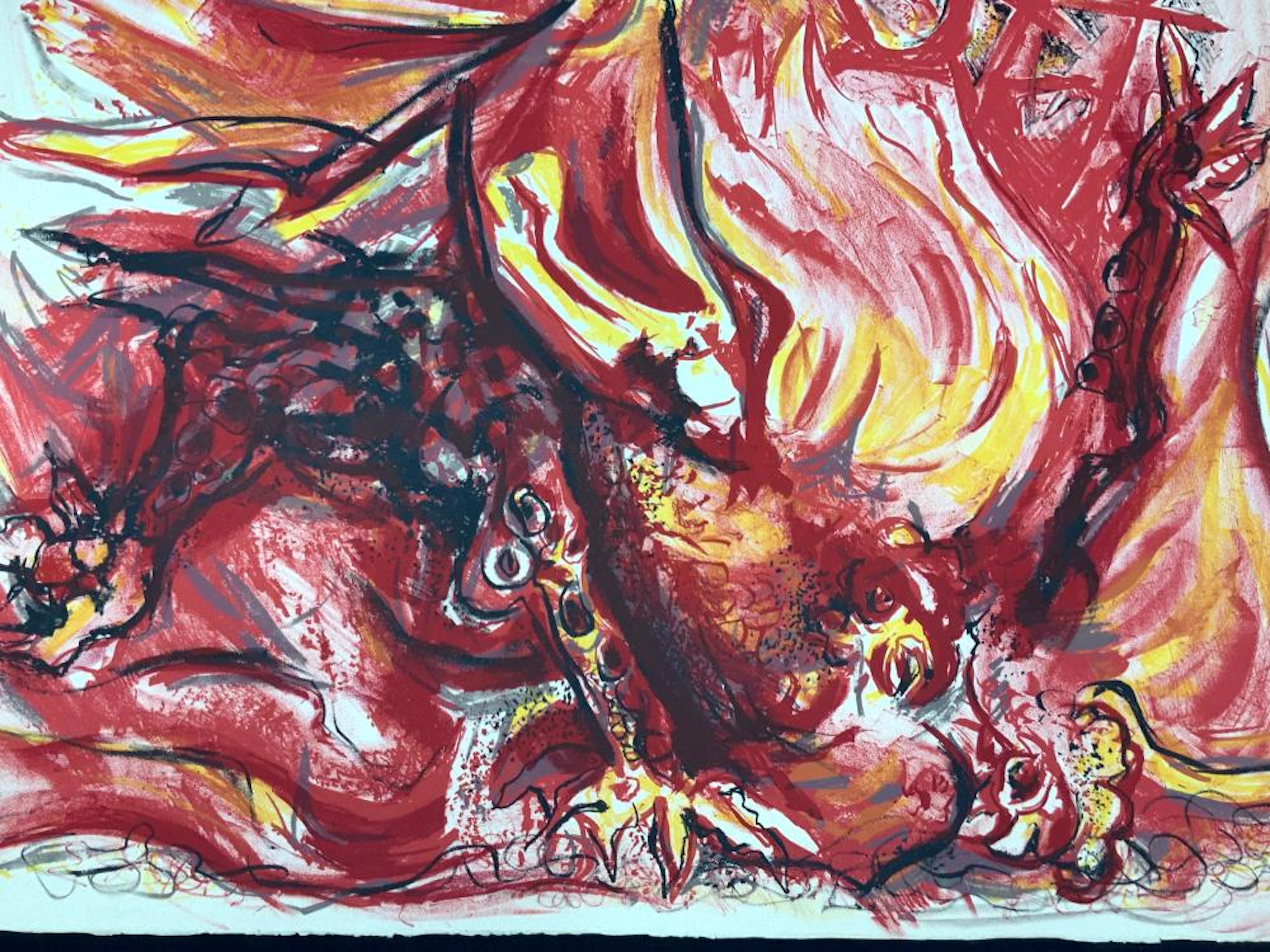 EDOUARD PIGNON Signed Rooster Lithograph