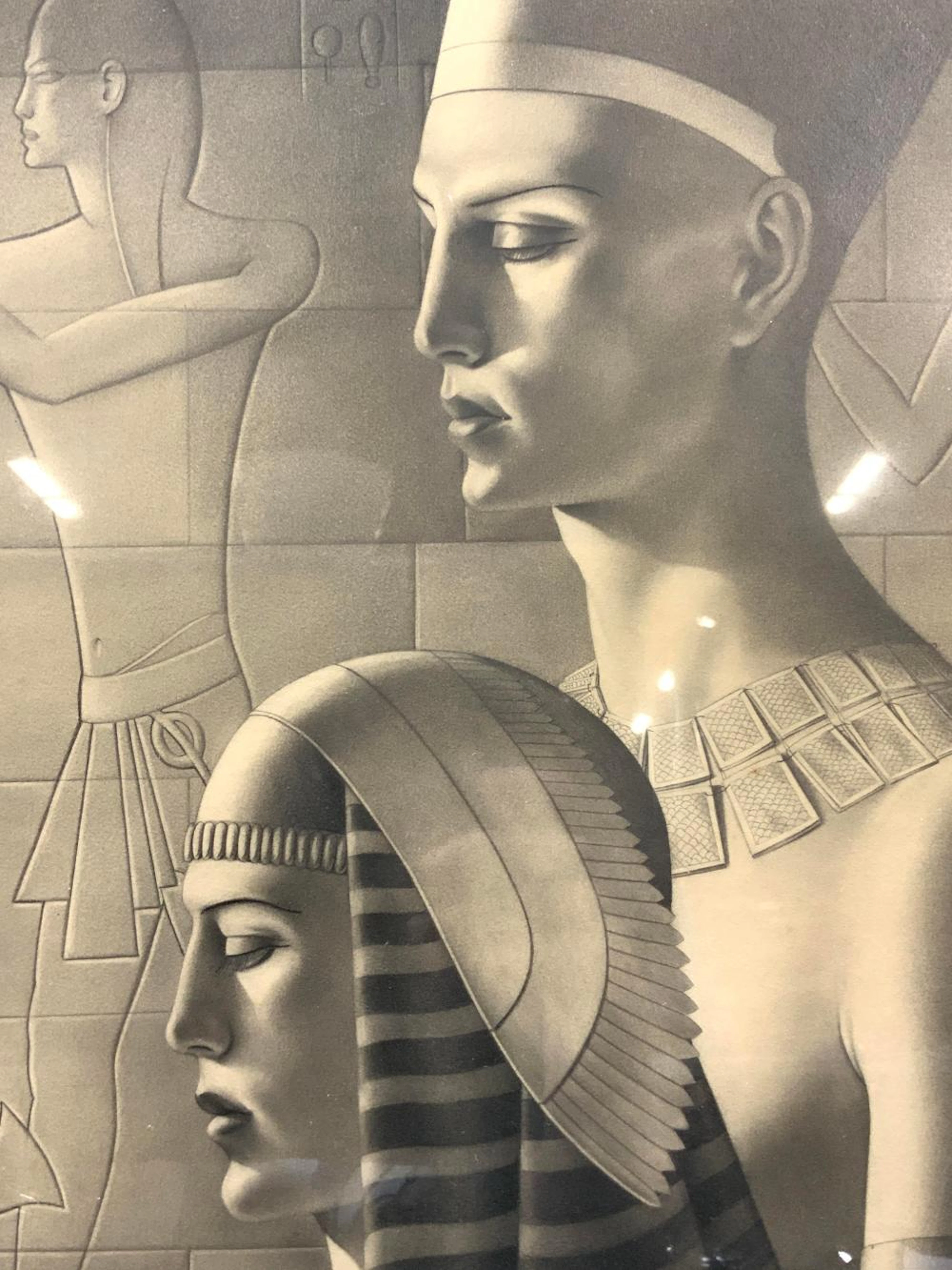 Alexander De Canedo SGND Egyptian Graphite Drawing