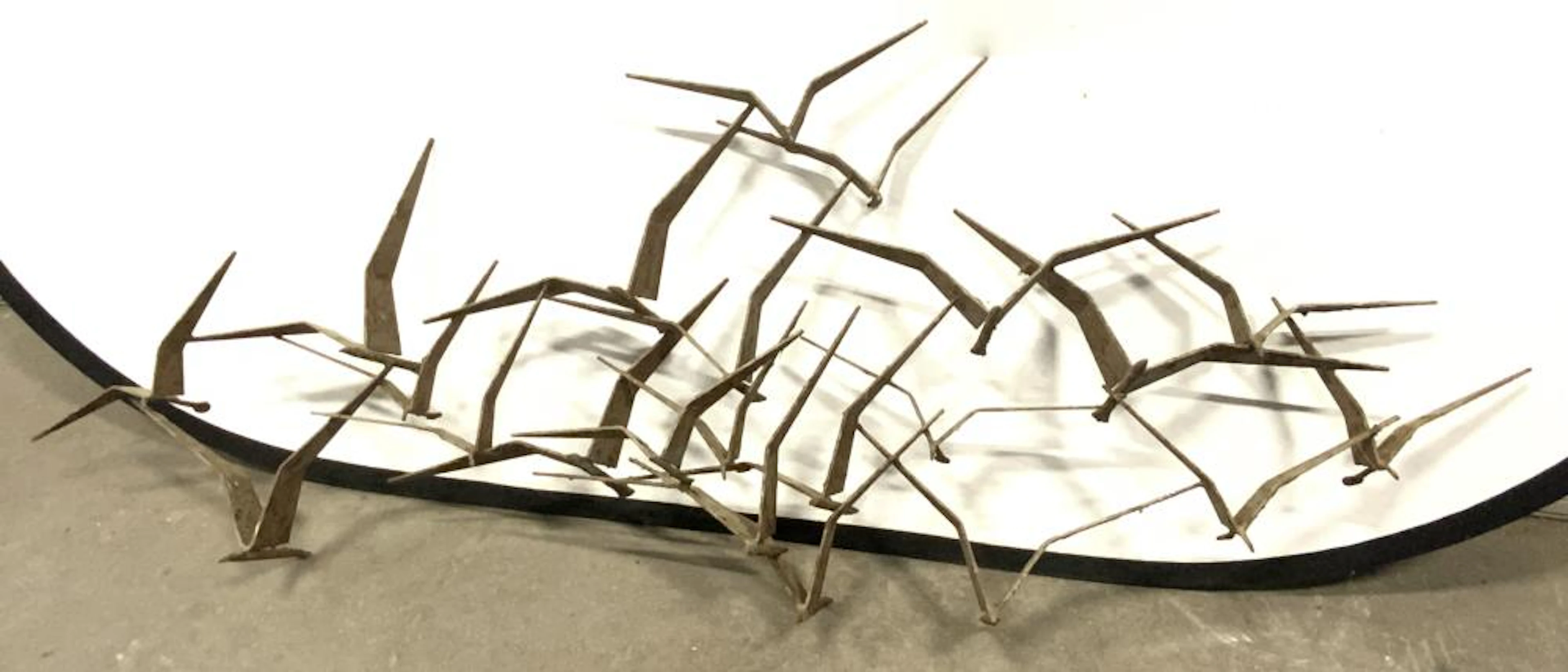 Curtis Jere Style Vintage MCM Seagulls Sculpture