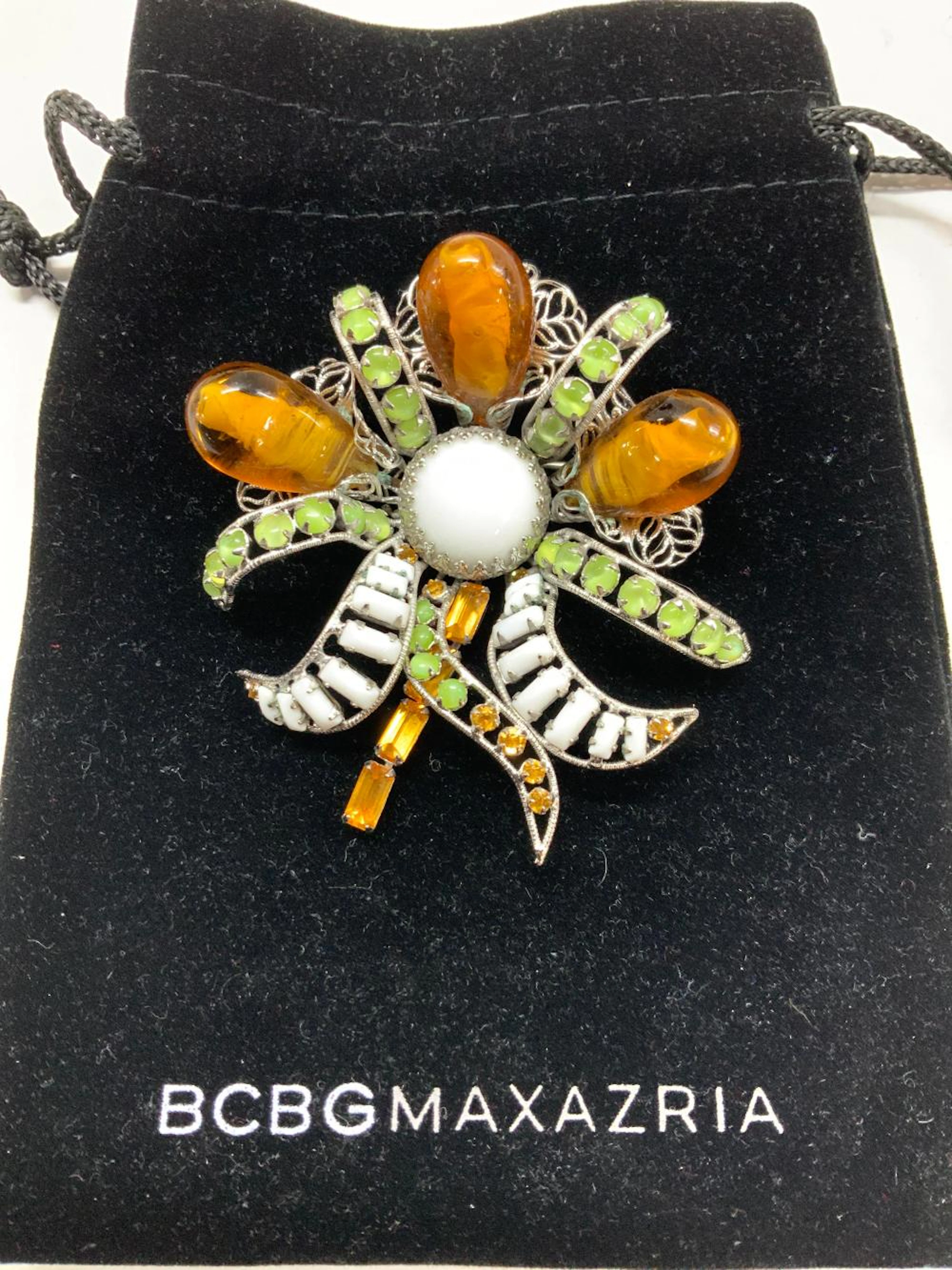 Hand made SCHREINER Sculptural Brooch