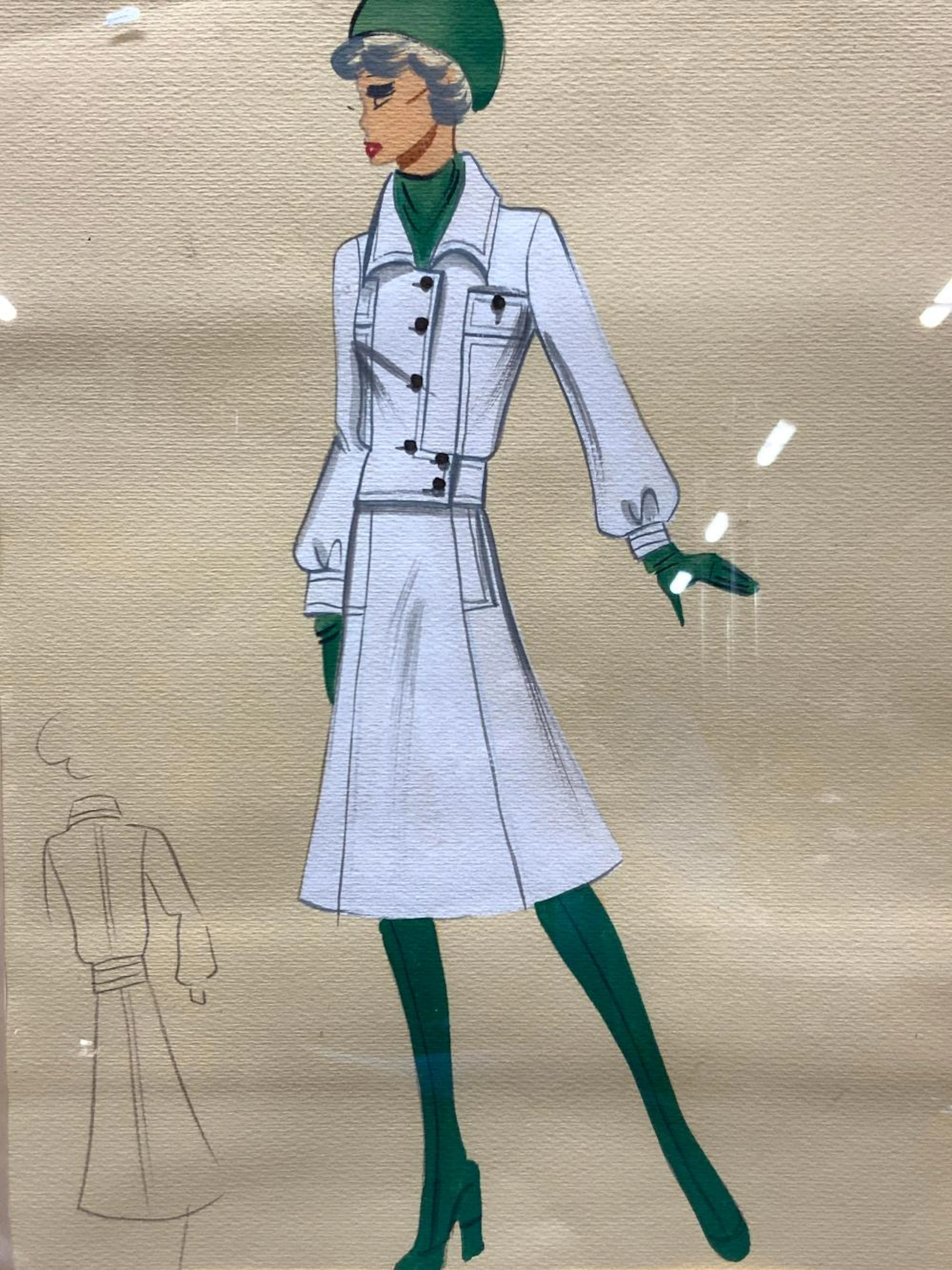 Modello Meuller Mixed Media Fashion Illustratio