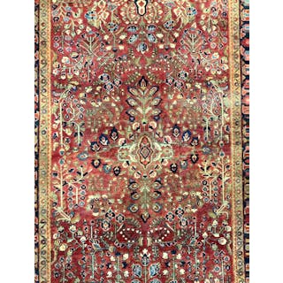 Vintage Handmade Persian Wool Area Rug