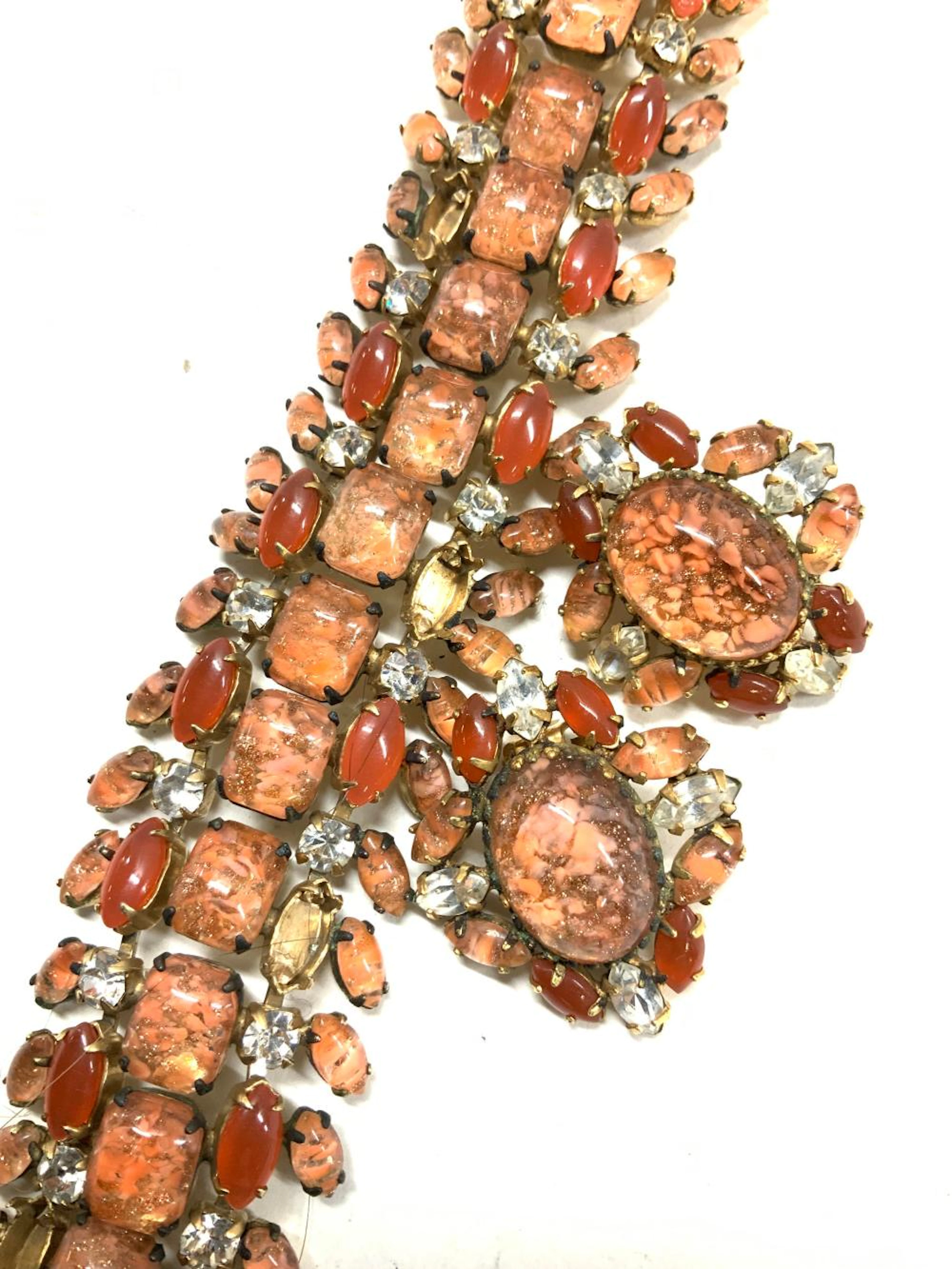 SCHREINER Glass & Rhinestone Jewelry Set, 3