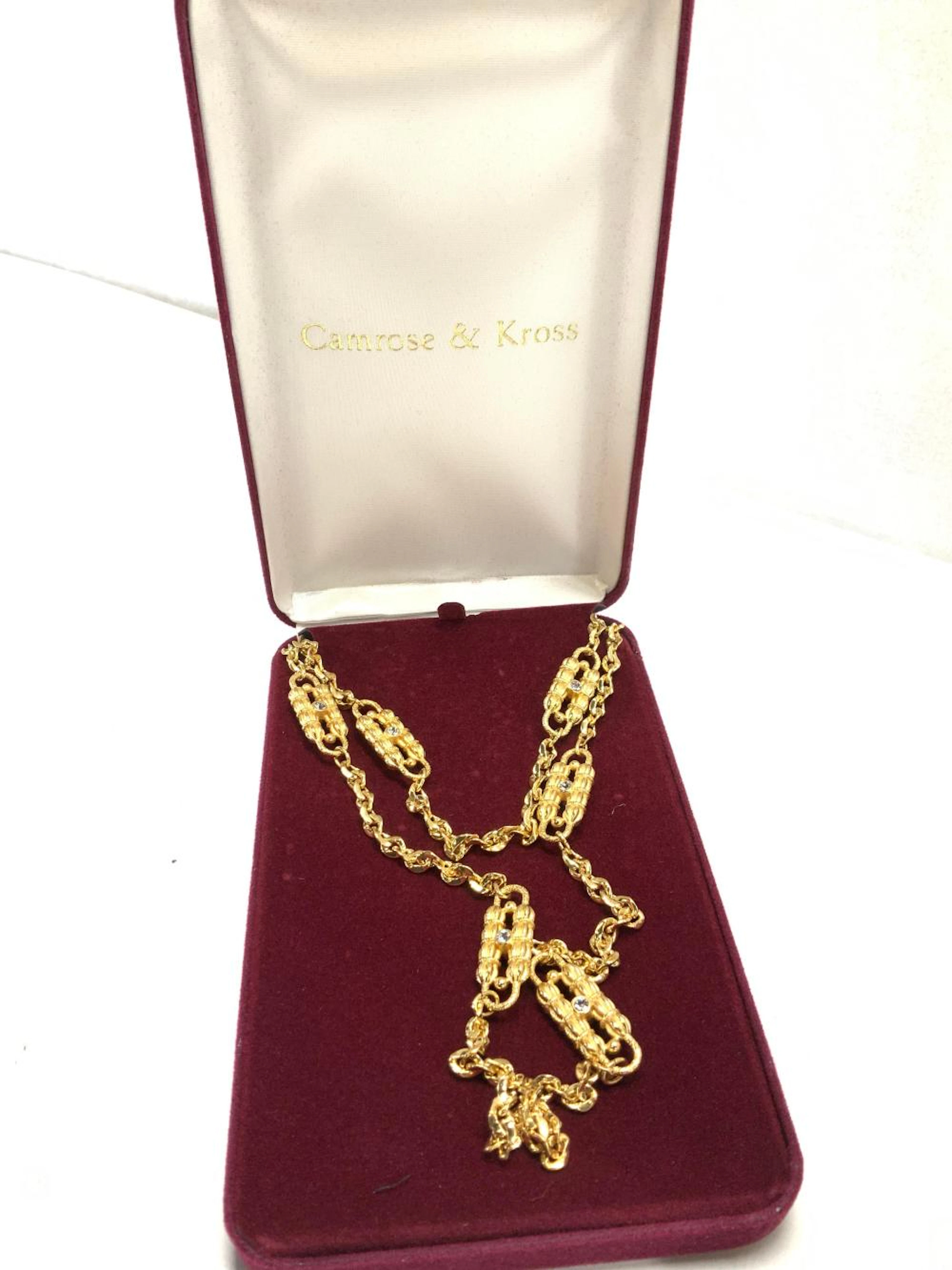 Jackie Kennedy 24k GP Dual Paperclip Chain Neck