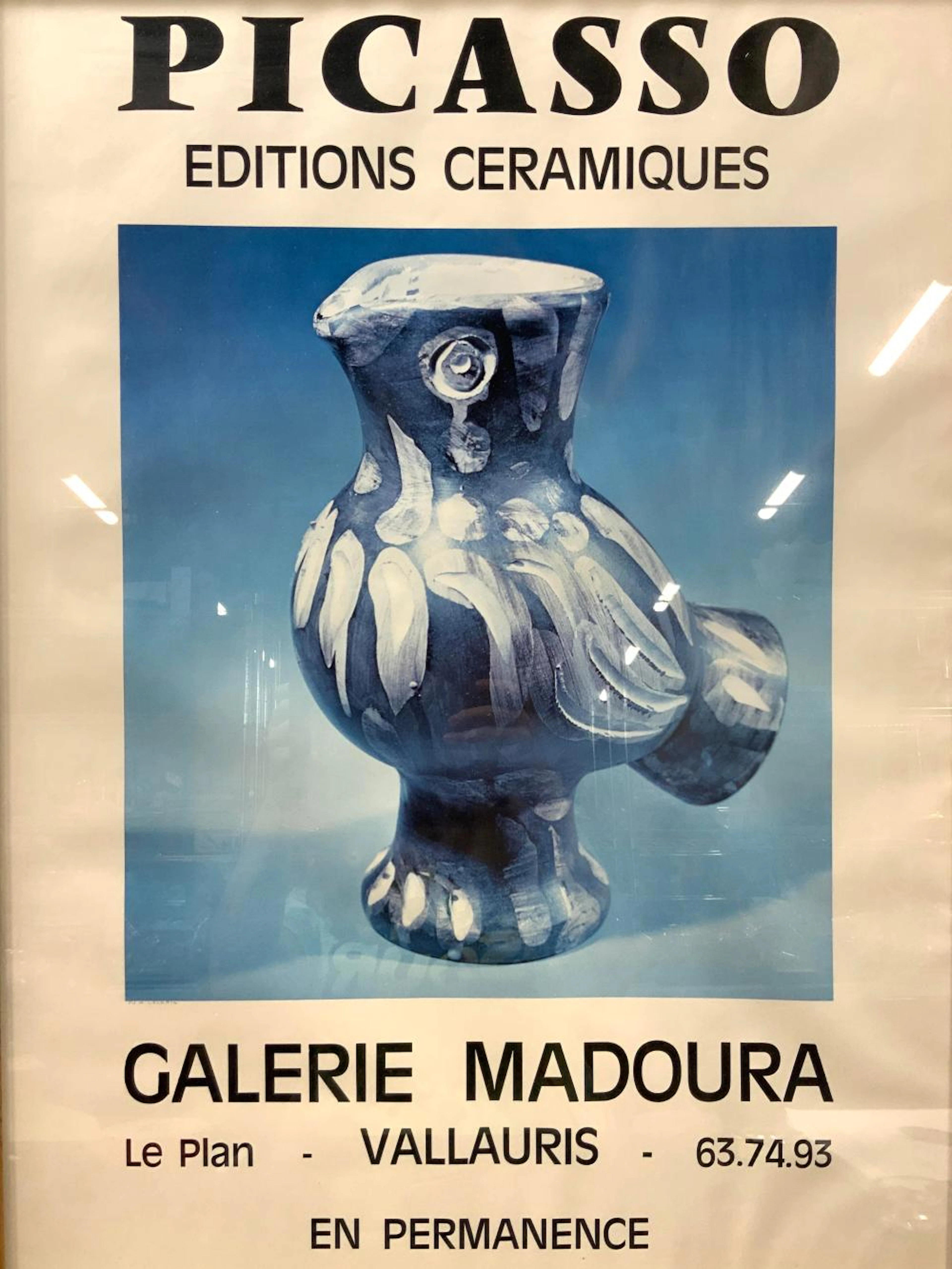 PICASSO Ceramic Exhibit Vintage Advert Lithograph