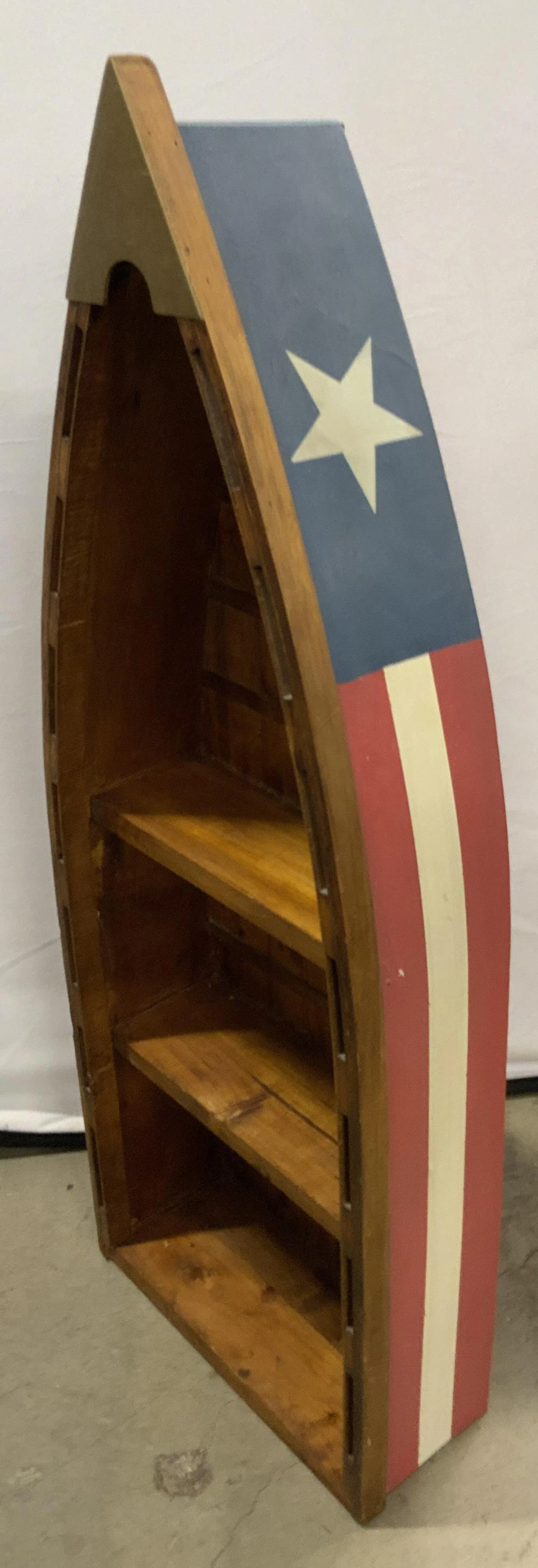 Vintage Americana Two Shelf Boat Curio