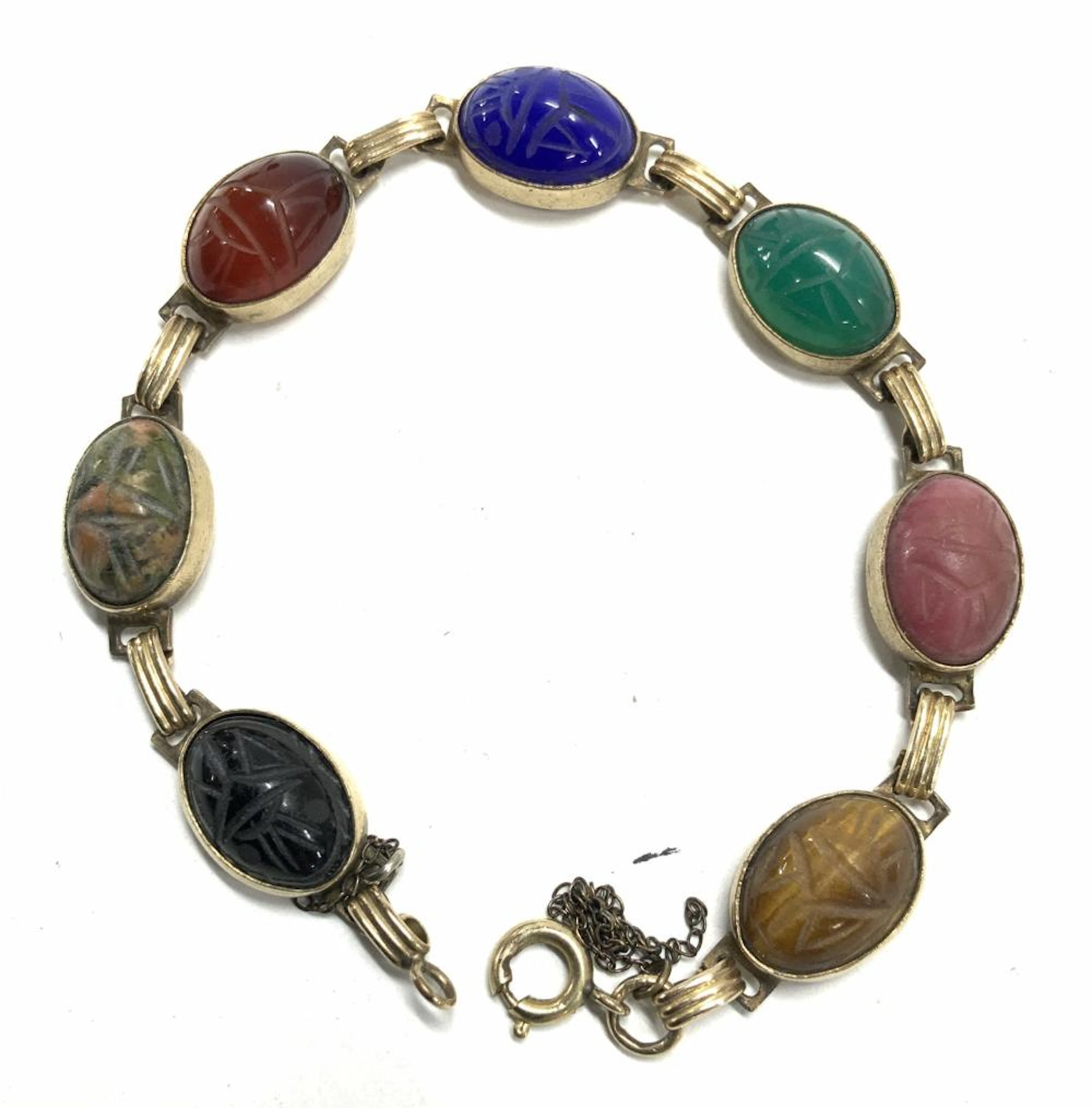 Multi Gemstone 12K GF Bracelet