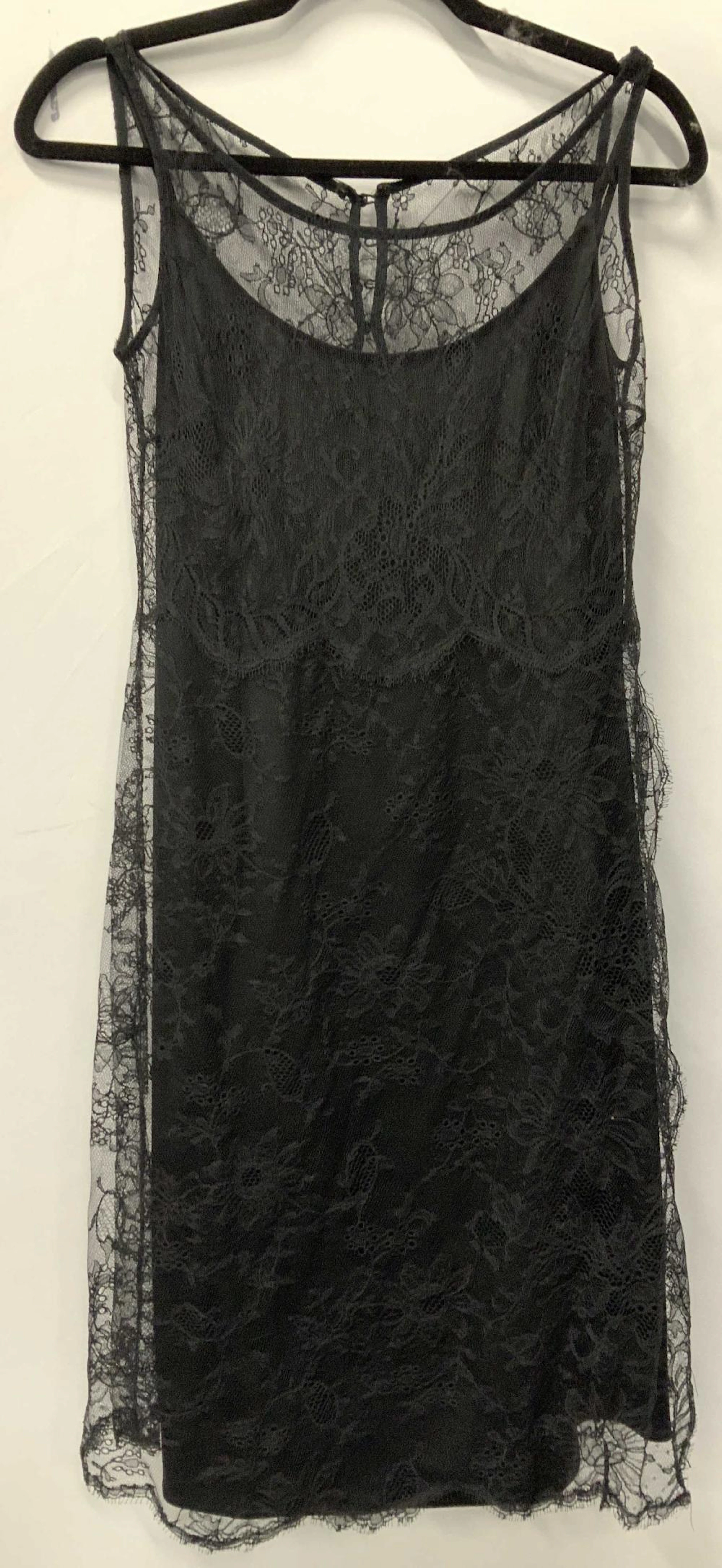Vntg Badgley Mischka Sleeveless Lace Dress, USA