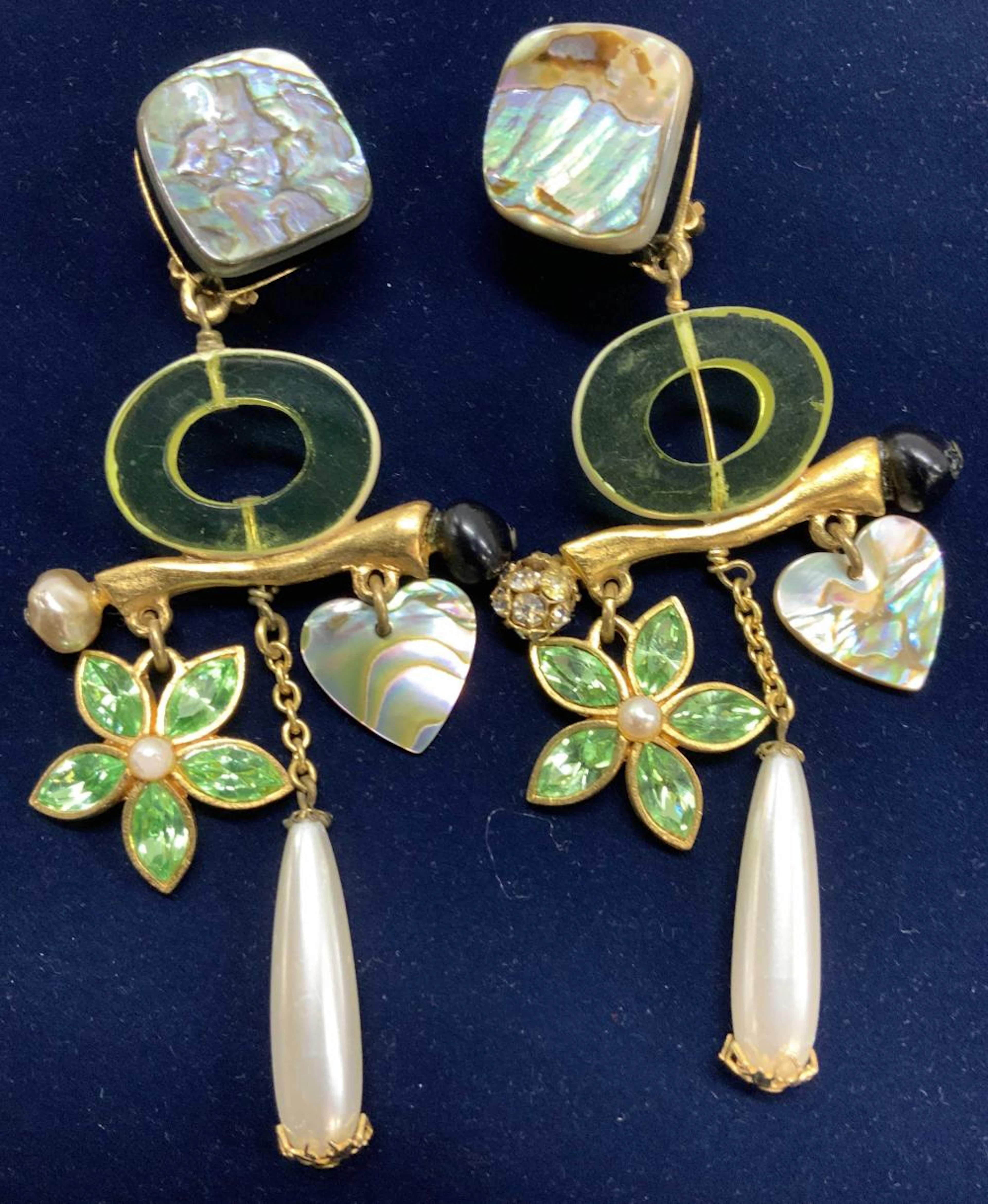 Christian LACROIX Luxury Clip On Earrings, France