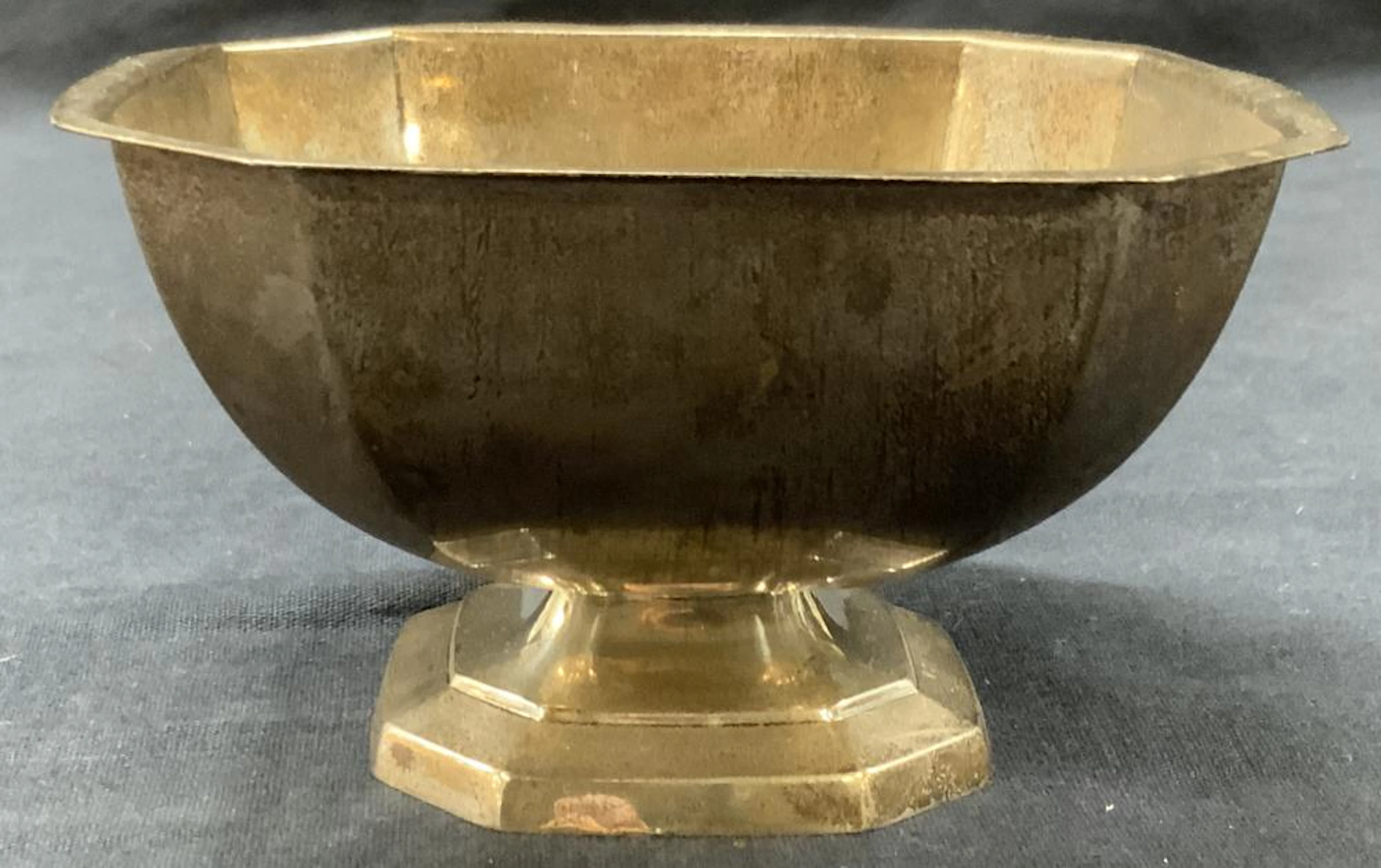 Stamped Sterling Silver Footed Trinket Dish