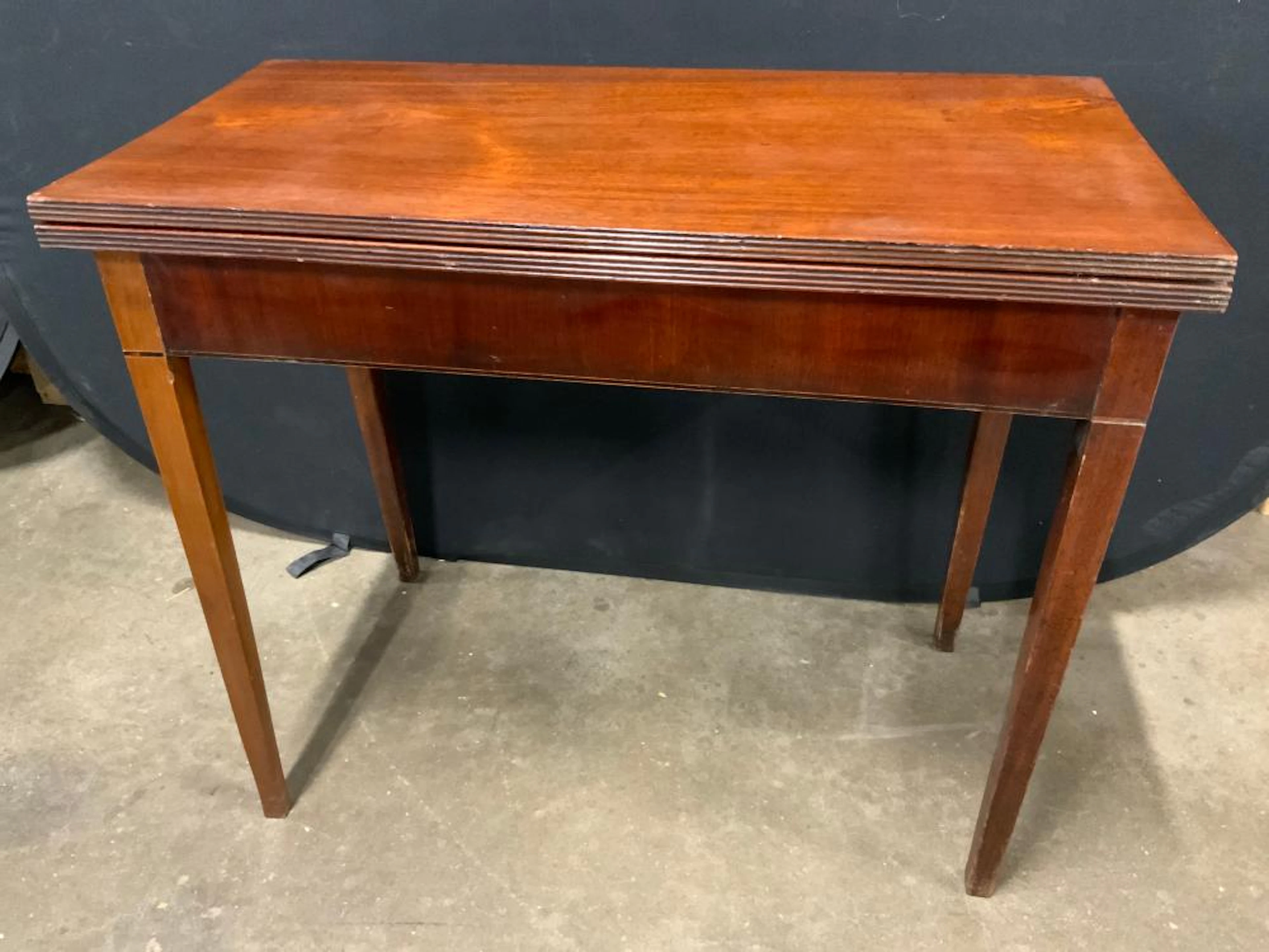 Vintage Wooden Flip Leaf Game Table