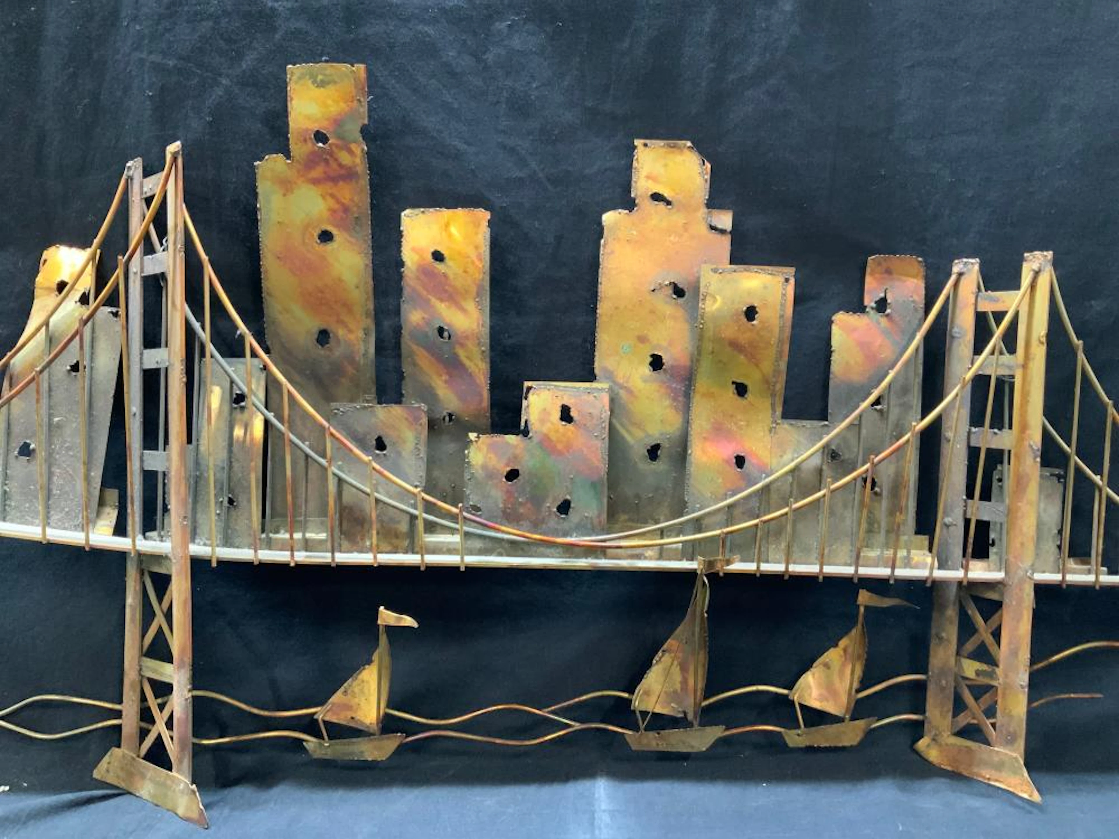 Curtis Jere Style Brutalist Wall Sculpture 3ft10i