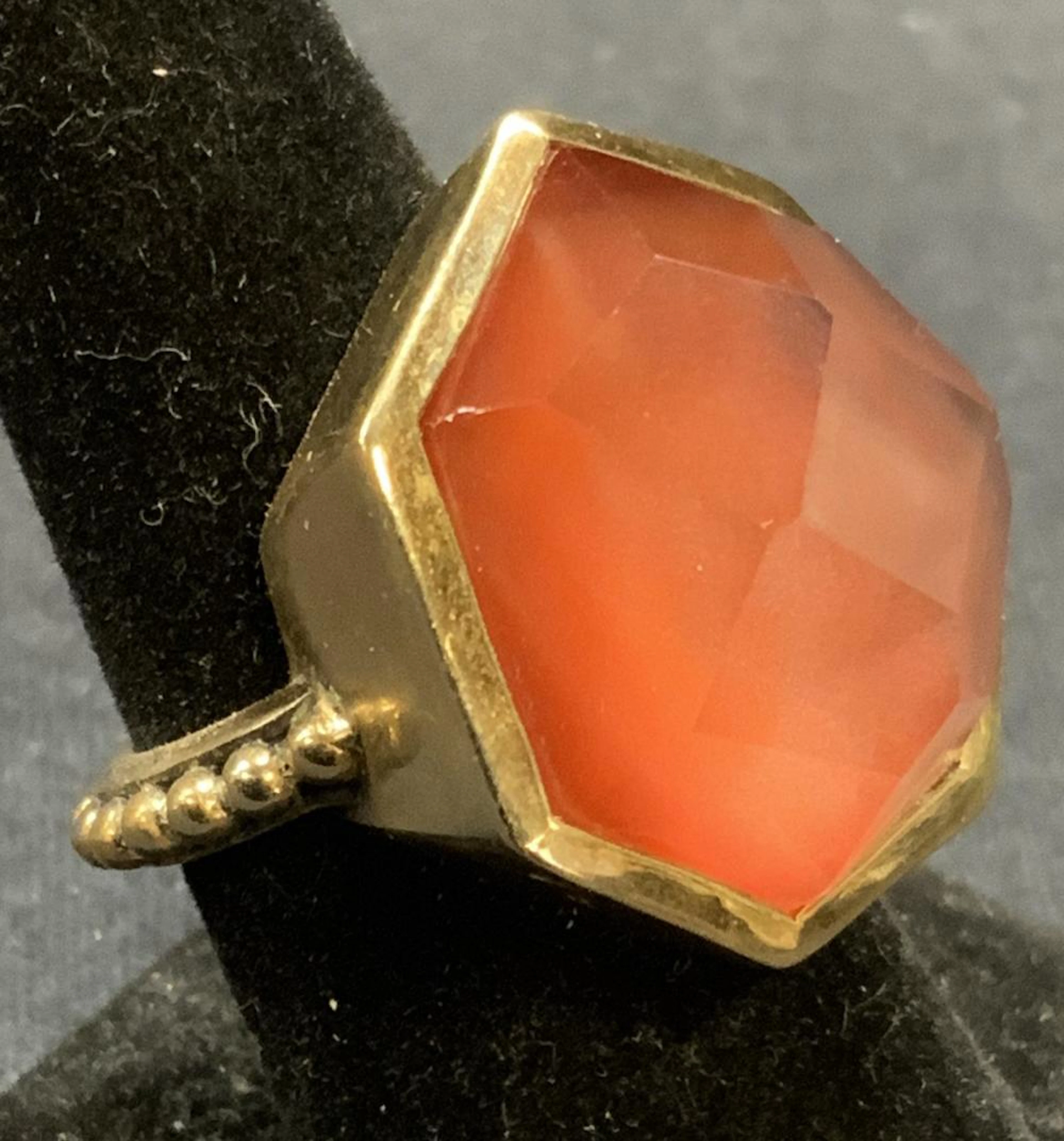 STEPHEN DWECK Gold Plate Pink Quartz Ring