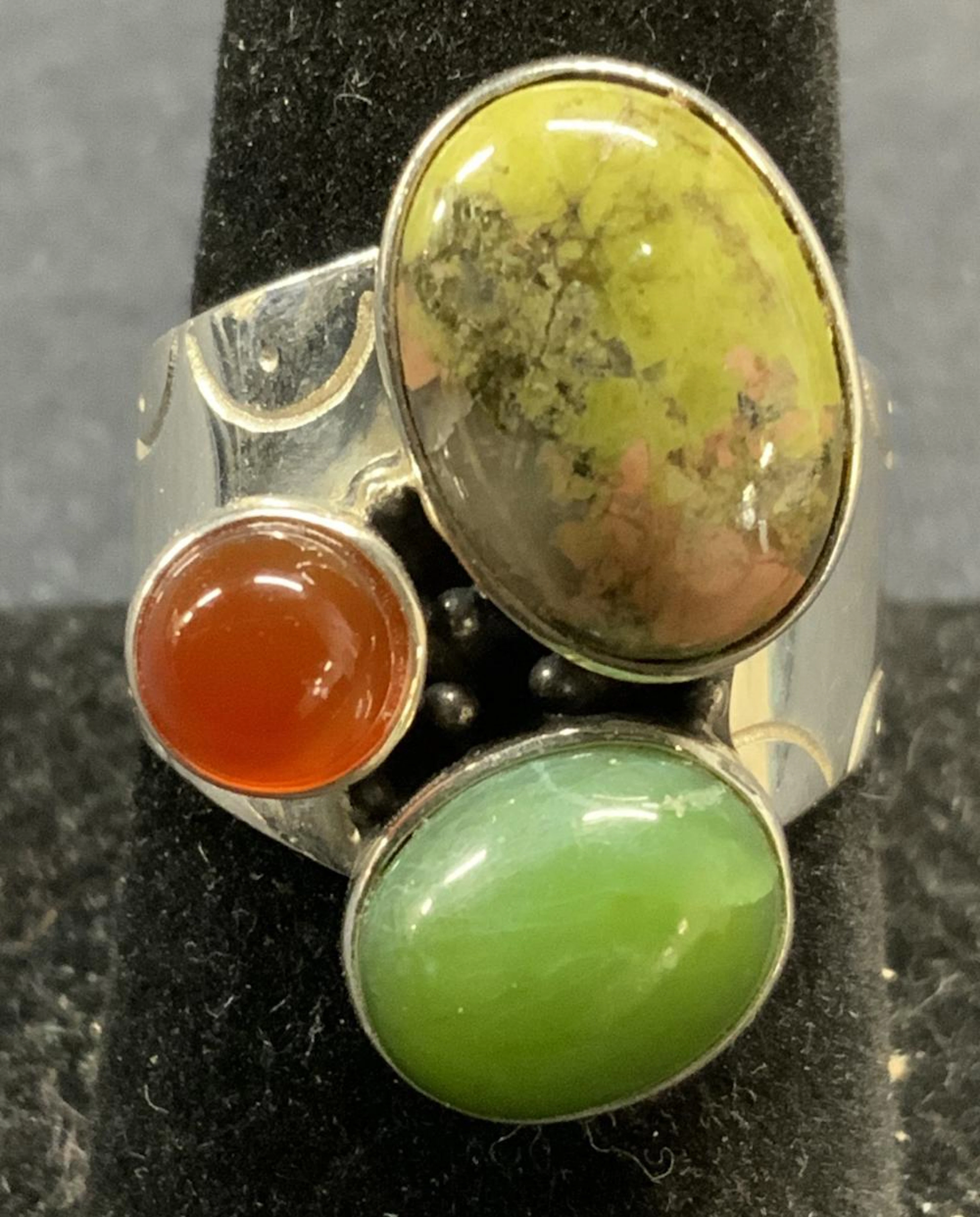 JAY KING DTR Sterling Silver Unakite Ring