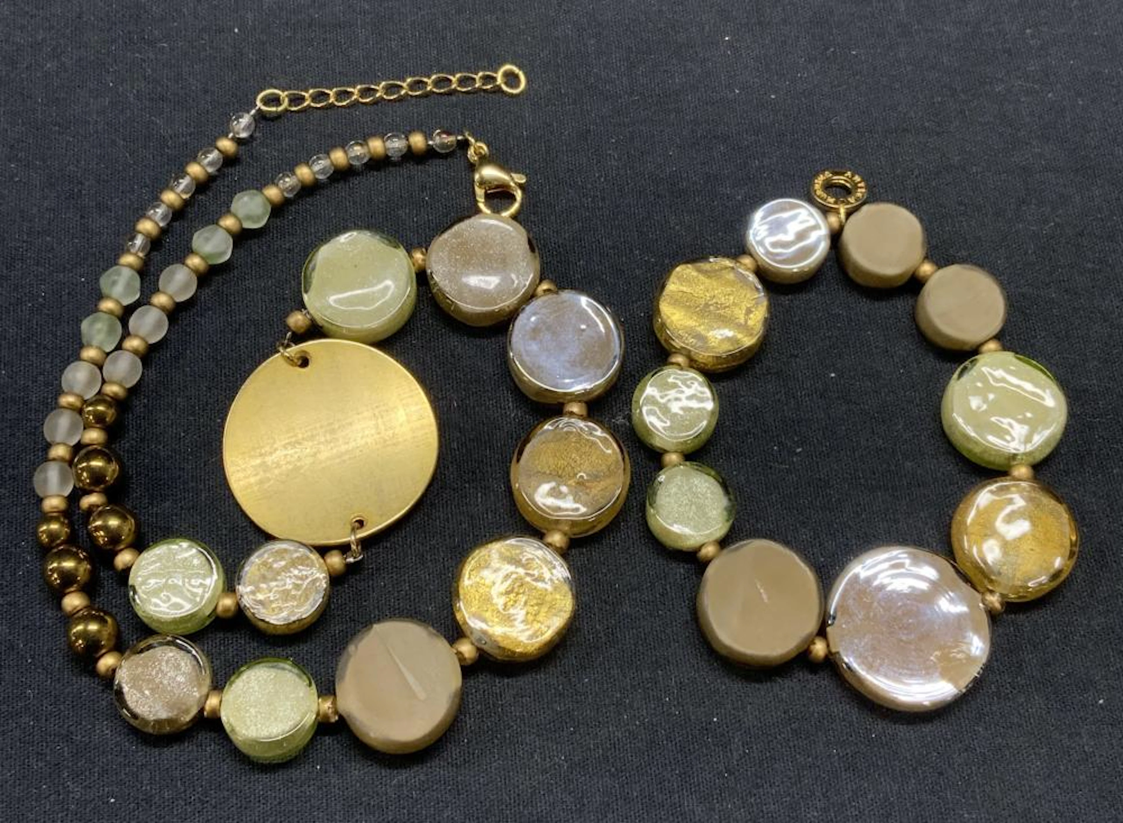 2 ANTICA MURRINA MURANO Art Glass Jewelry Set