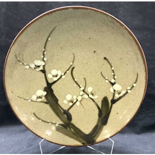 Japanese Mashiko Pottery Centerpiece Dish