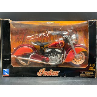 NEW RAY INDIAN Collectible Motorcycle Model, Box