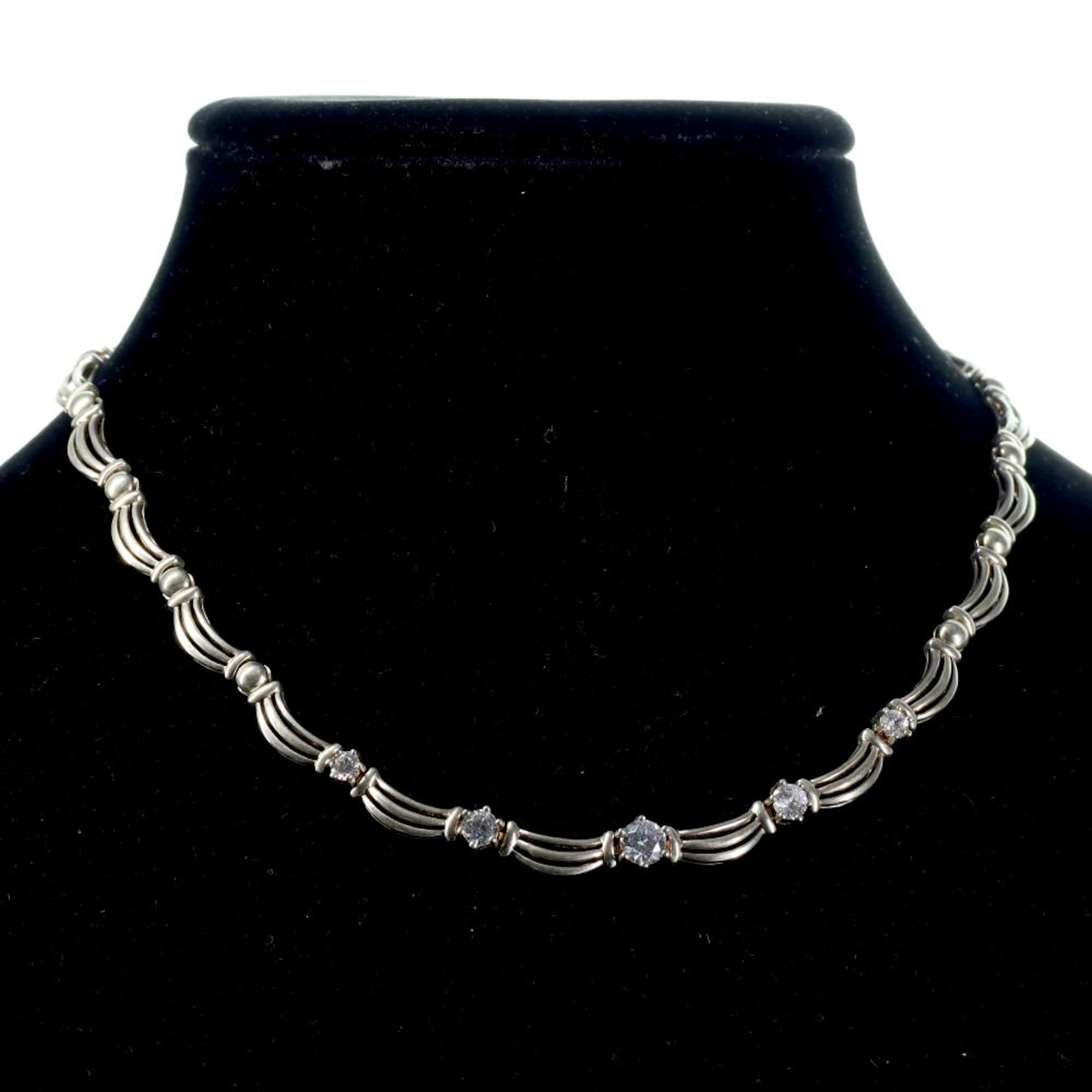QVC Sterling CZ Necklace