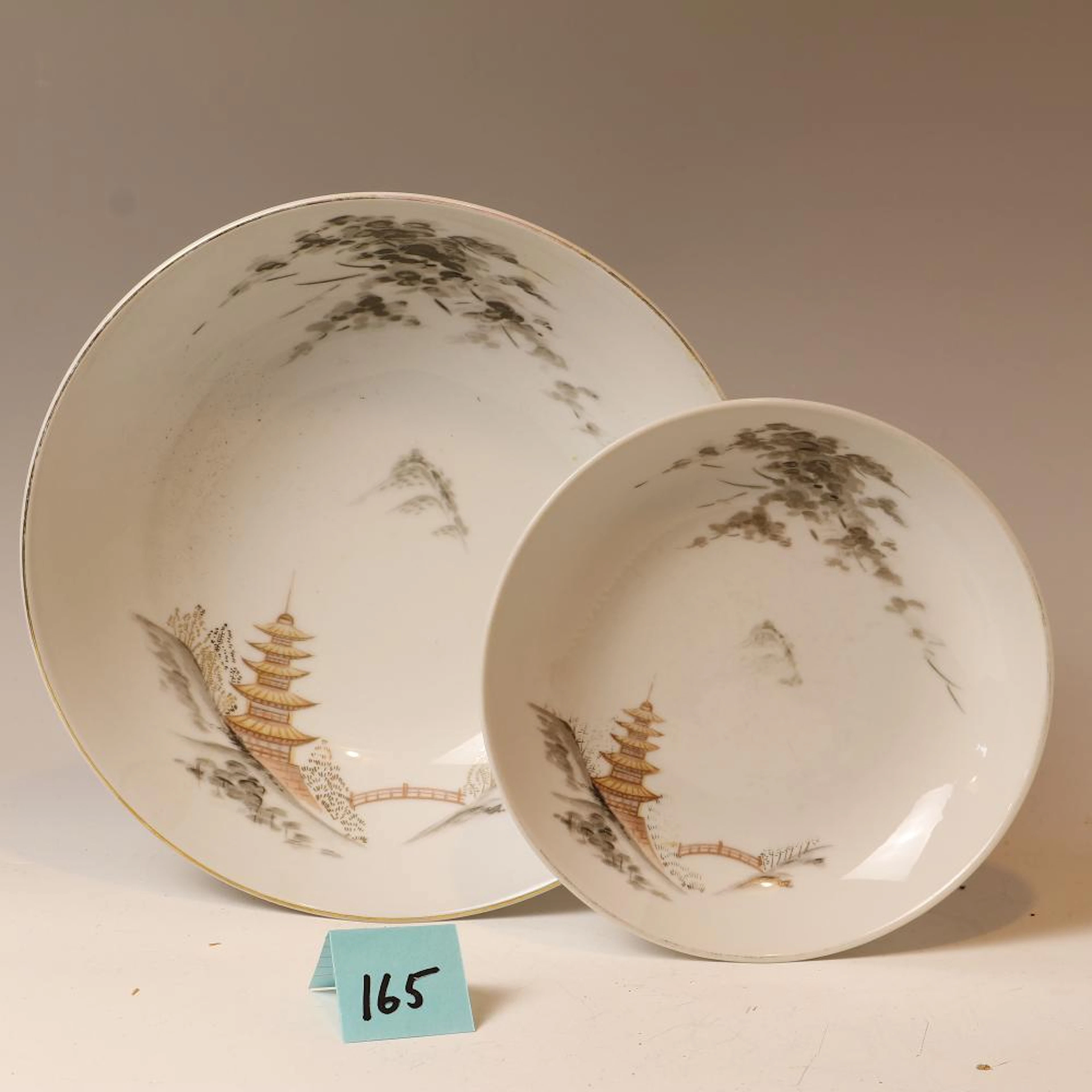 Two piece stoneware Sone China made in Japan 1963