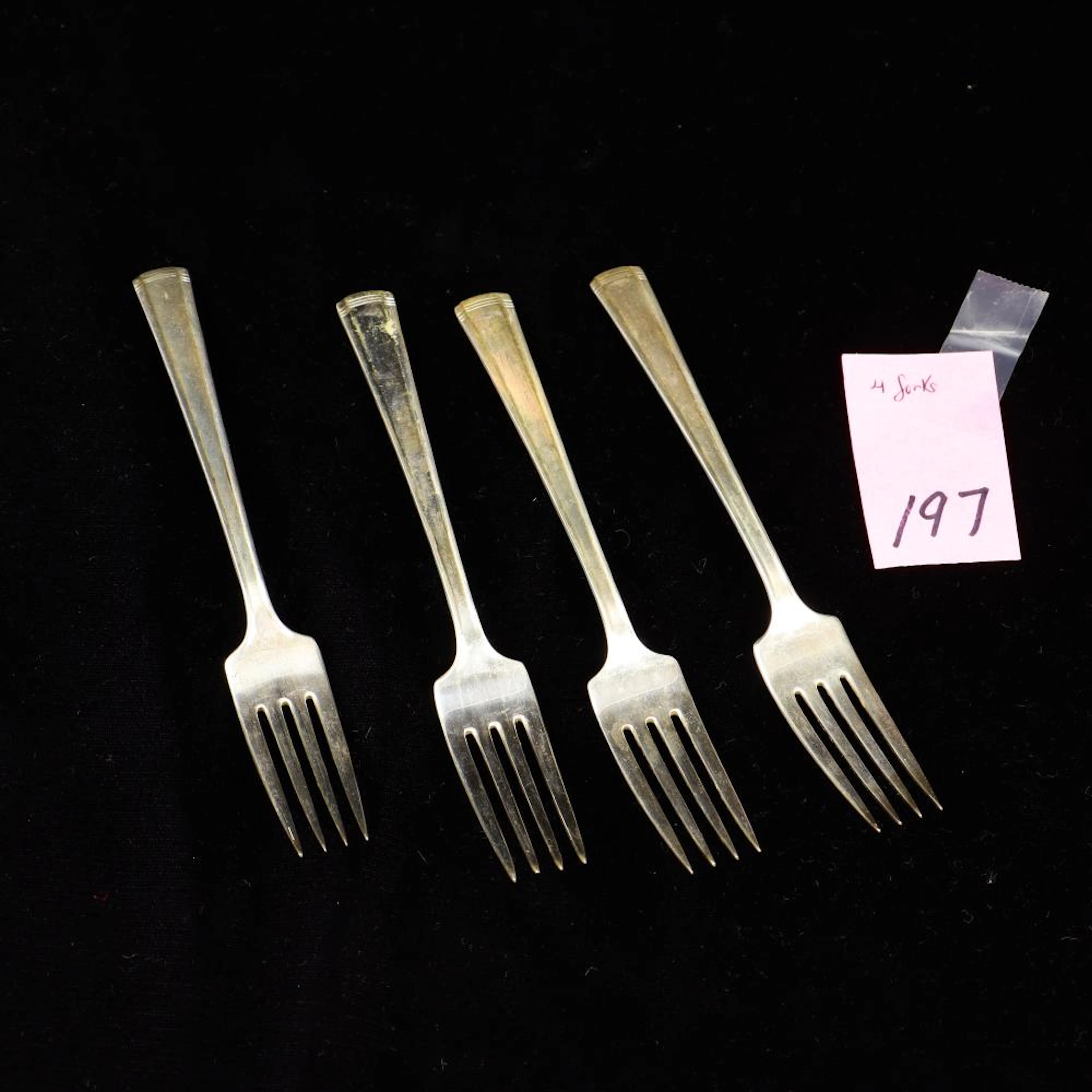 Westmorland sterling silver forks 4 pcs 180 gms