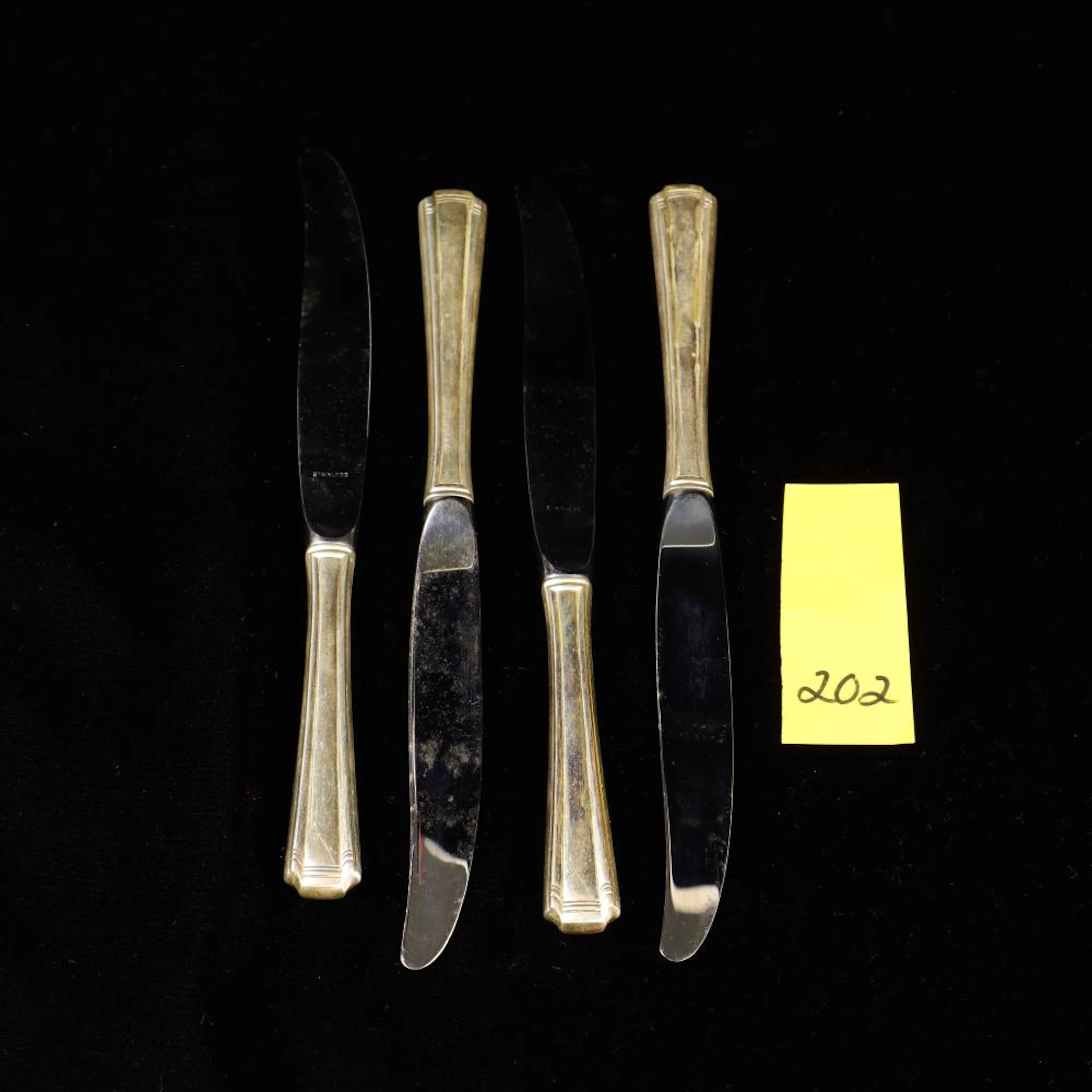 Westmorland sterling silver handle knives 4 pcs