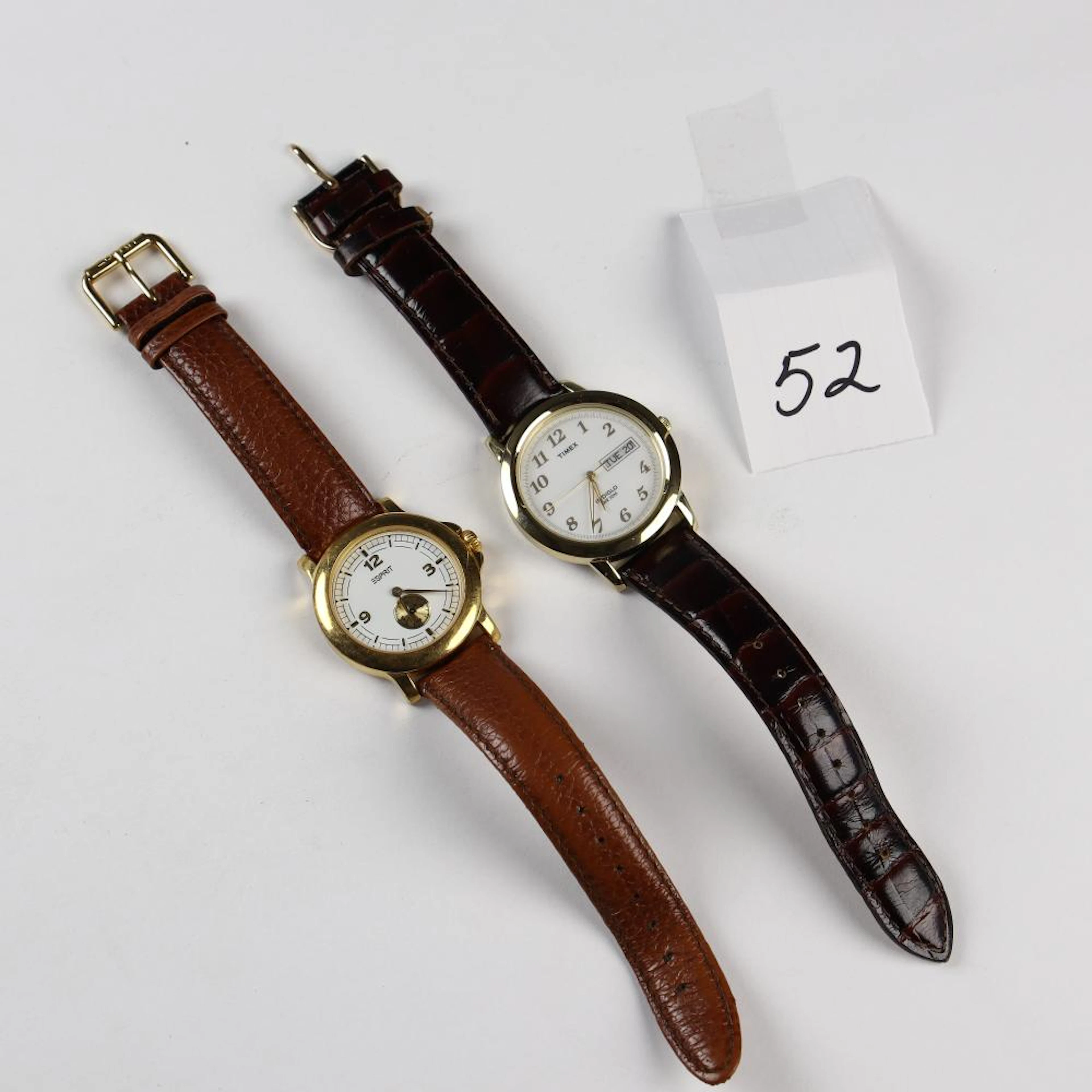 Esprit and Timex leather bands mens watches