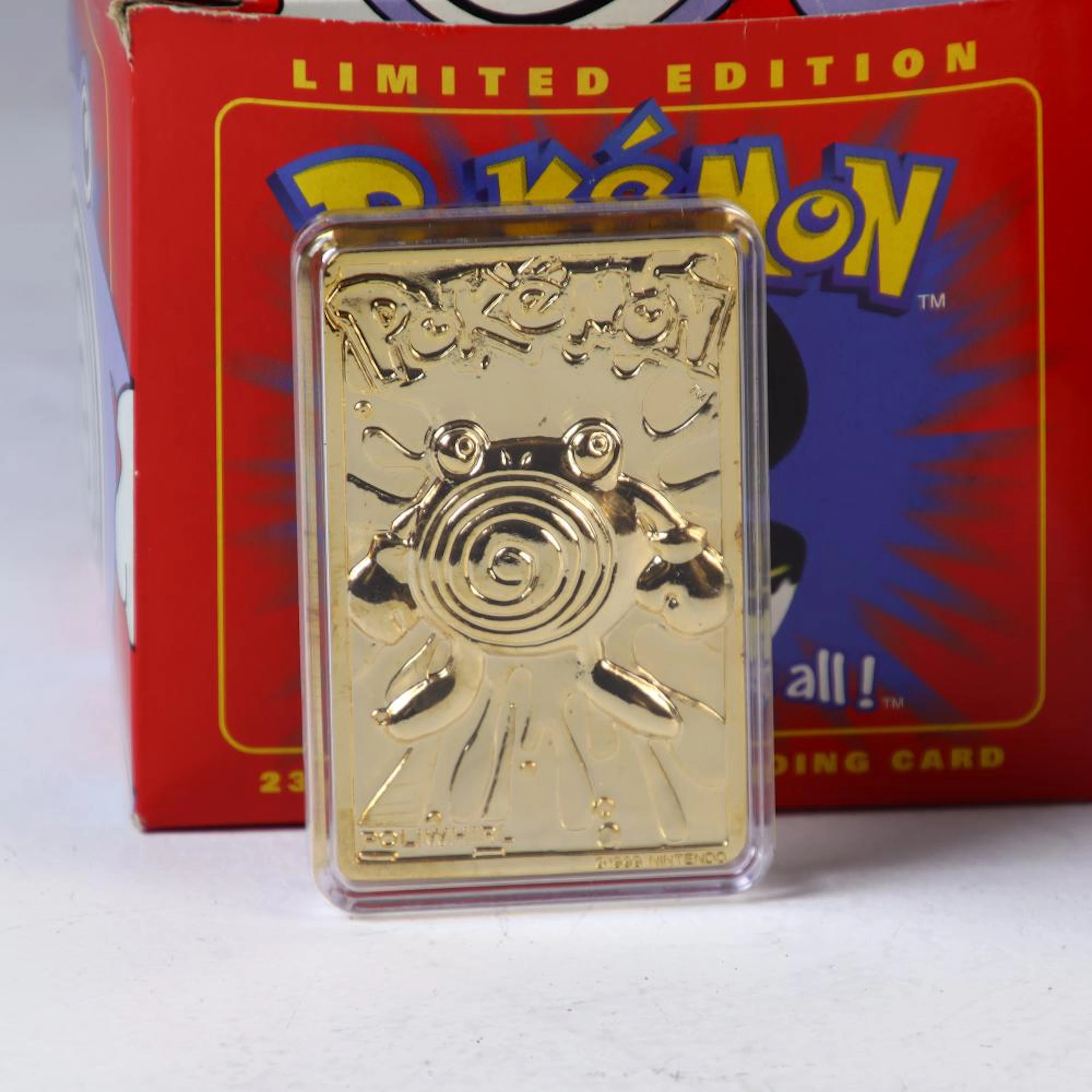 Vintage Sealed Nintendo Pokemon 23k Gold Plate Trading Card Burger King Toy