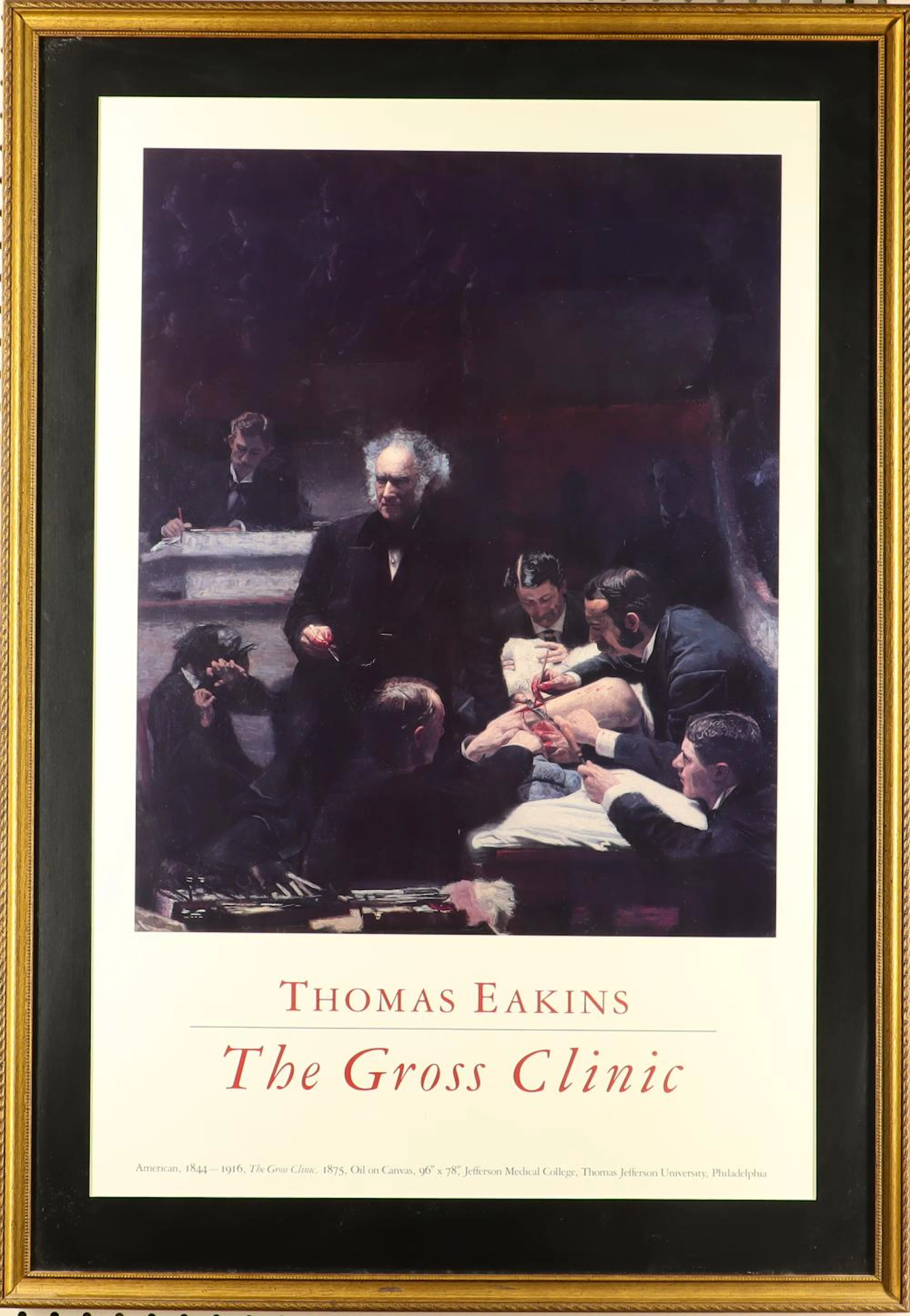 Vintage Thomas Eakin?s The Gross Clinic Poster