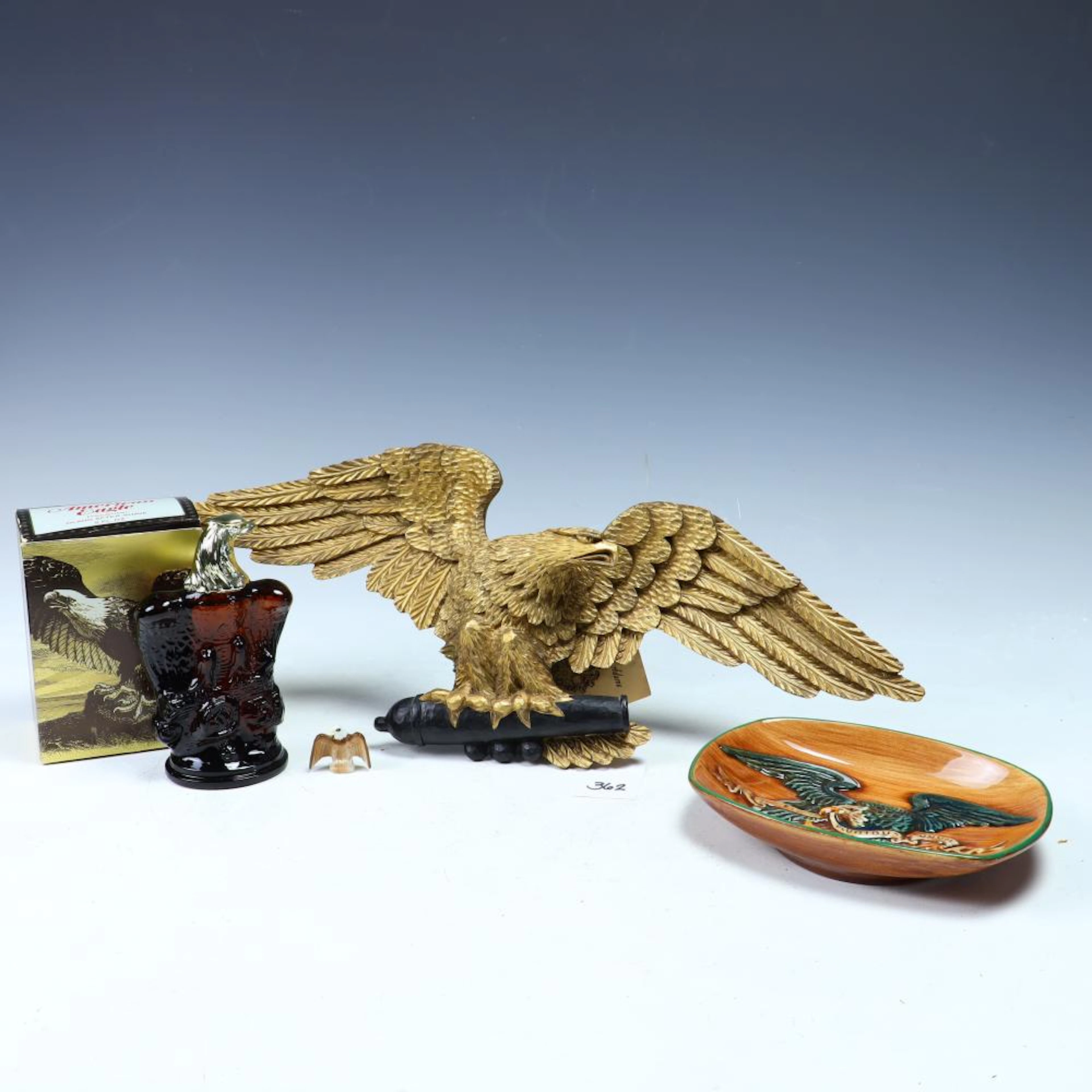 Antique John T. Adams Imperial wood Eagle and other eagles