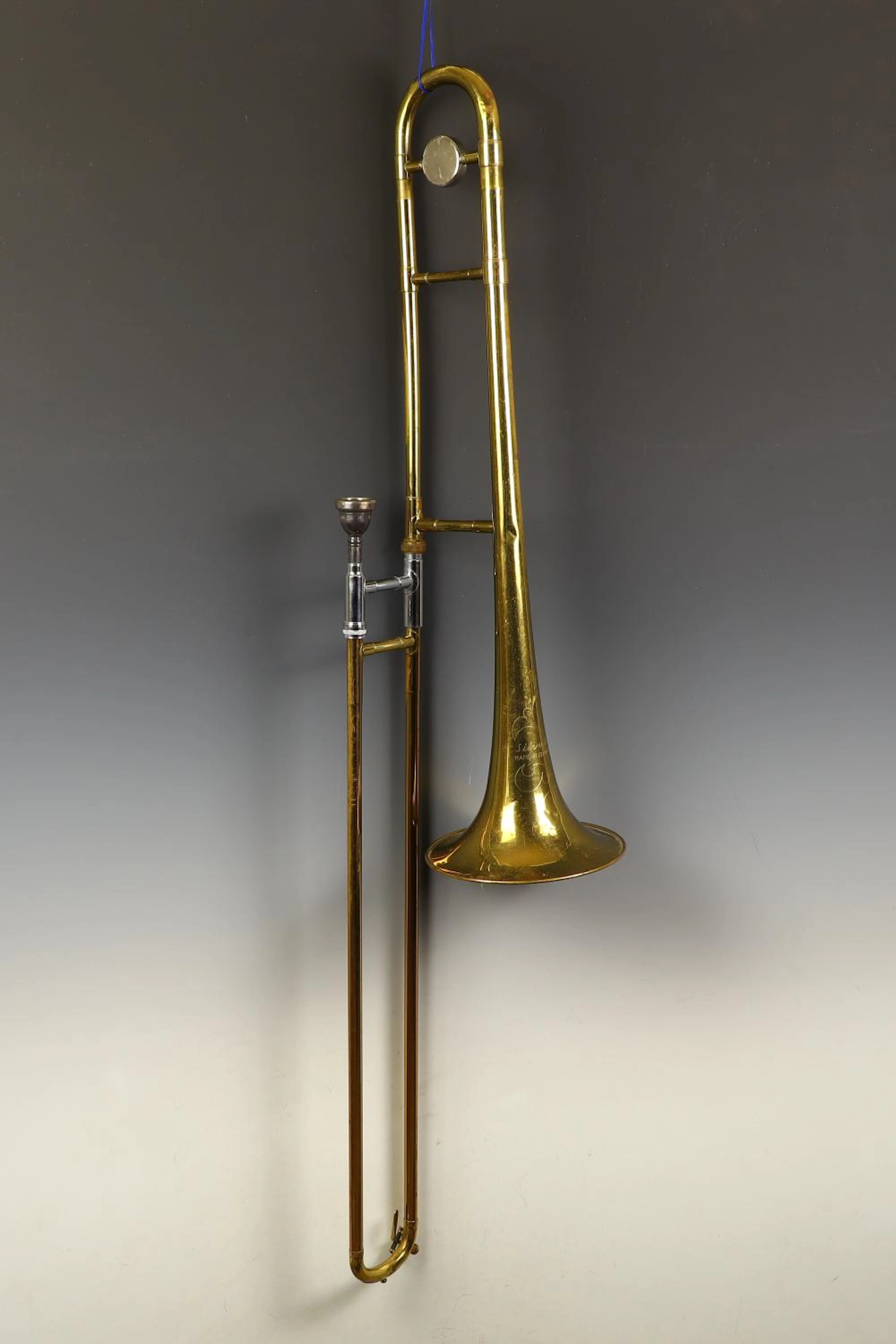 Vintage Silvertone trombone made in Elkhart, Indiana