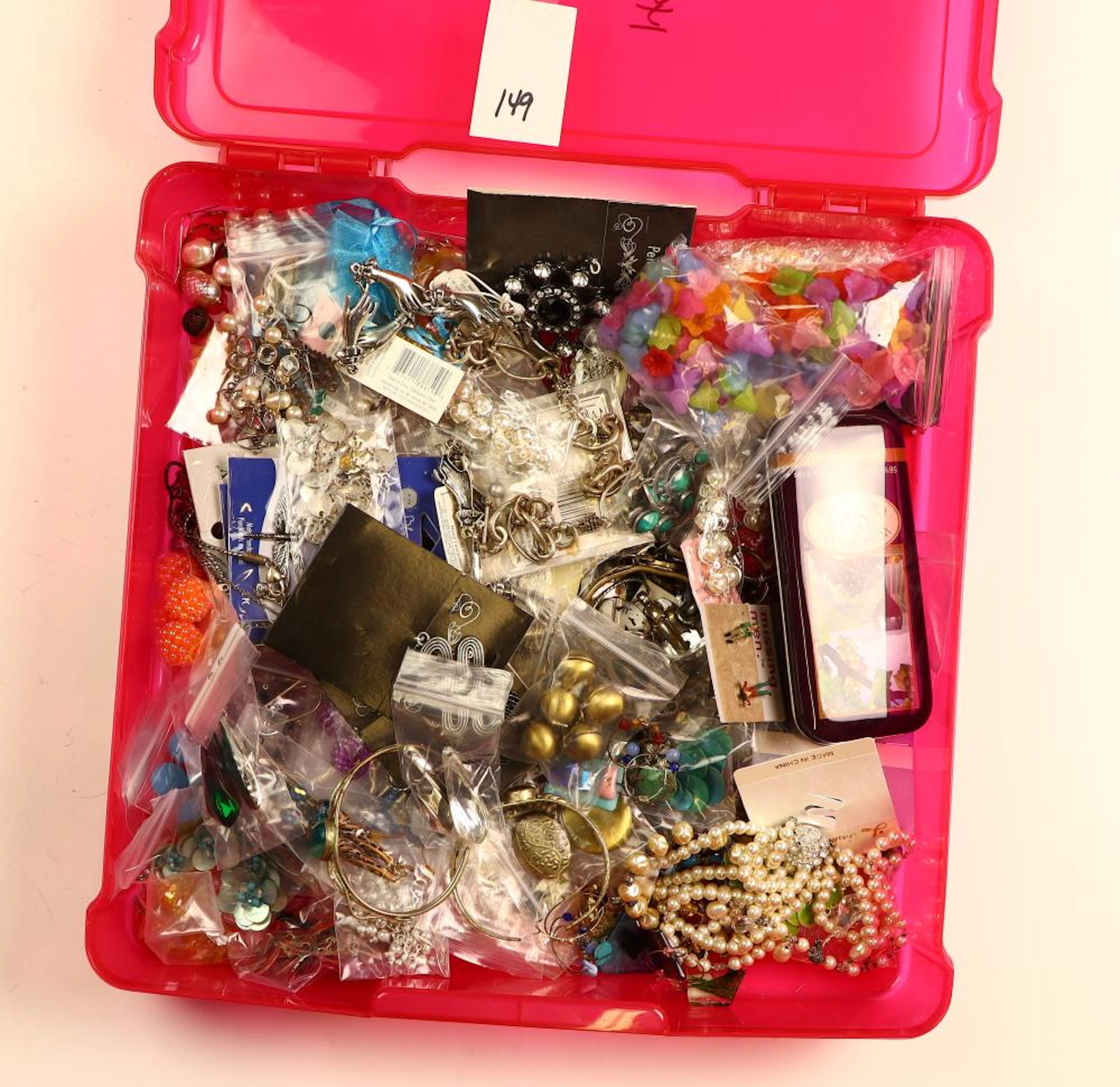 Two Brighton necklaces and beads for jewelry making