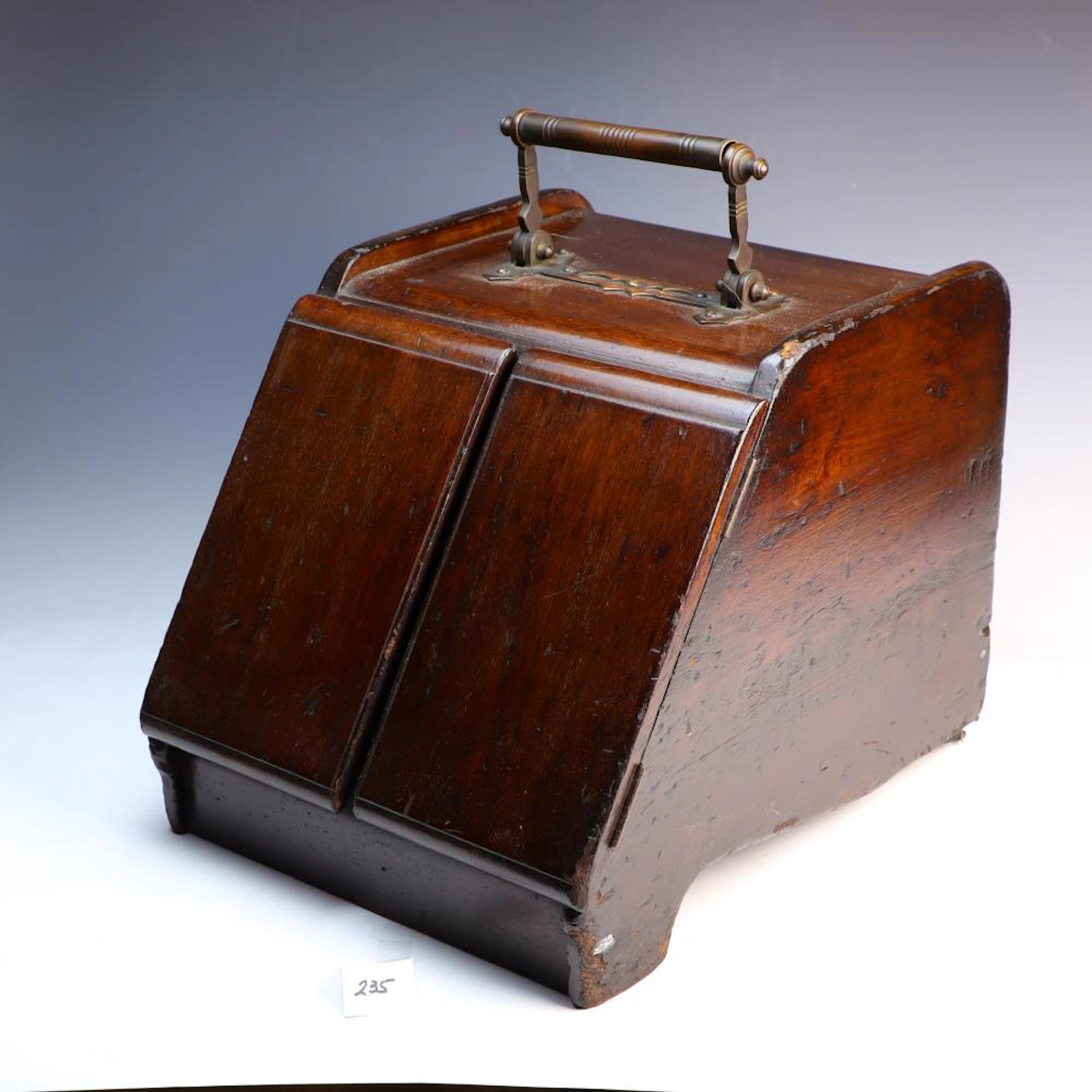 Antique coal storage box