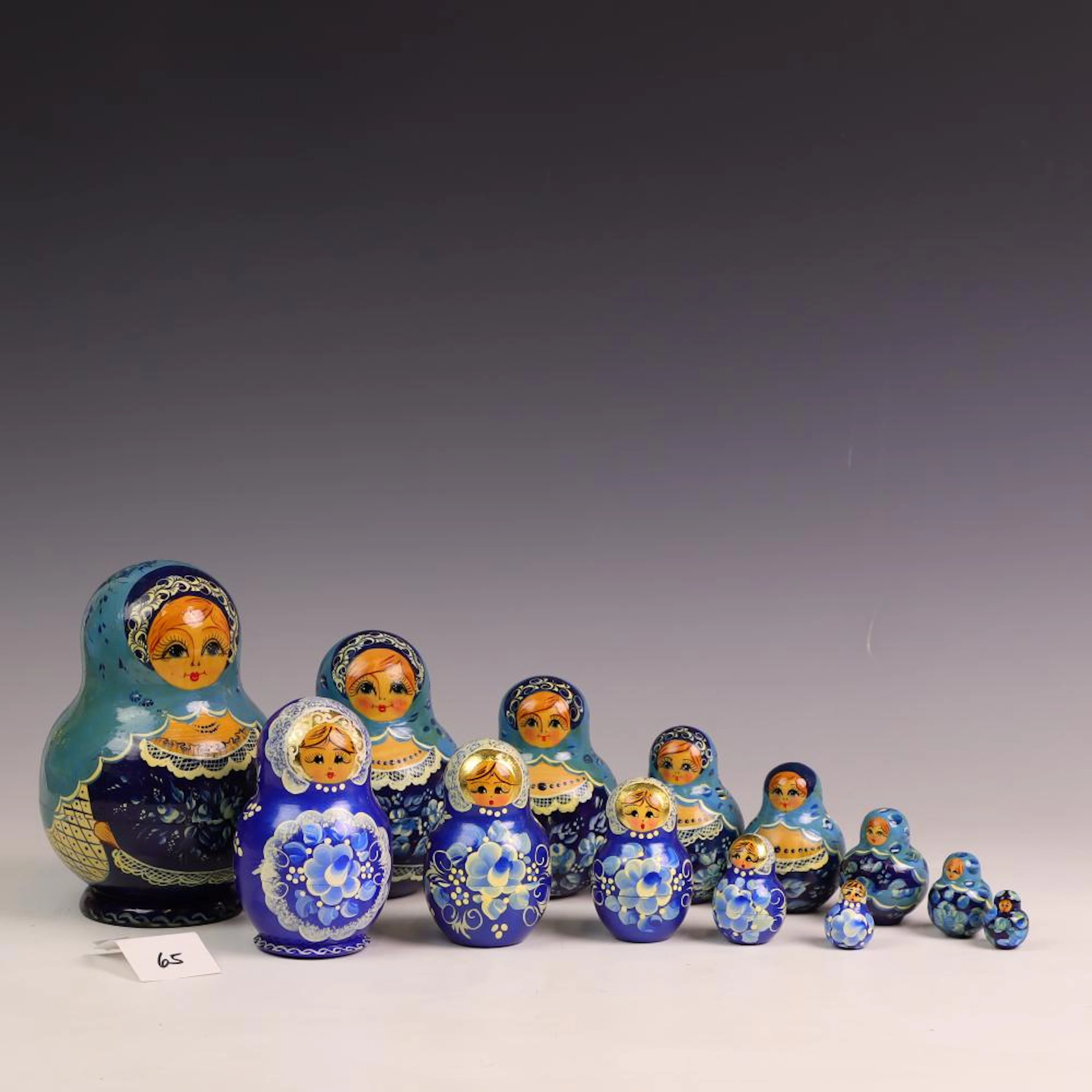 Two Vintage Matryoshka Dolls One Signed