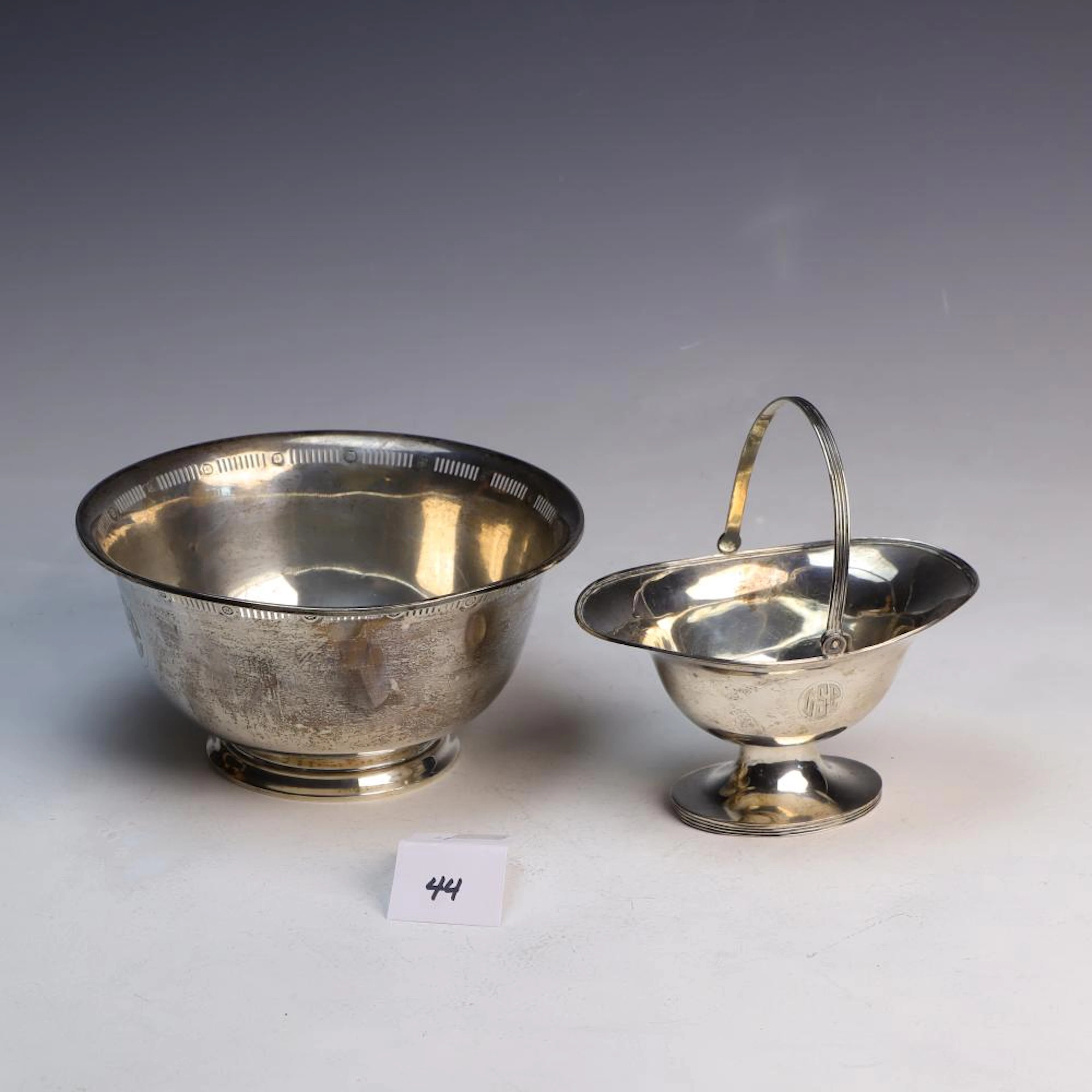 Sterling silver Bowl and Basket