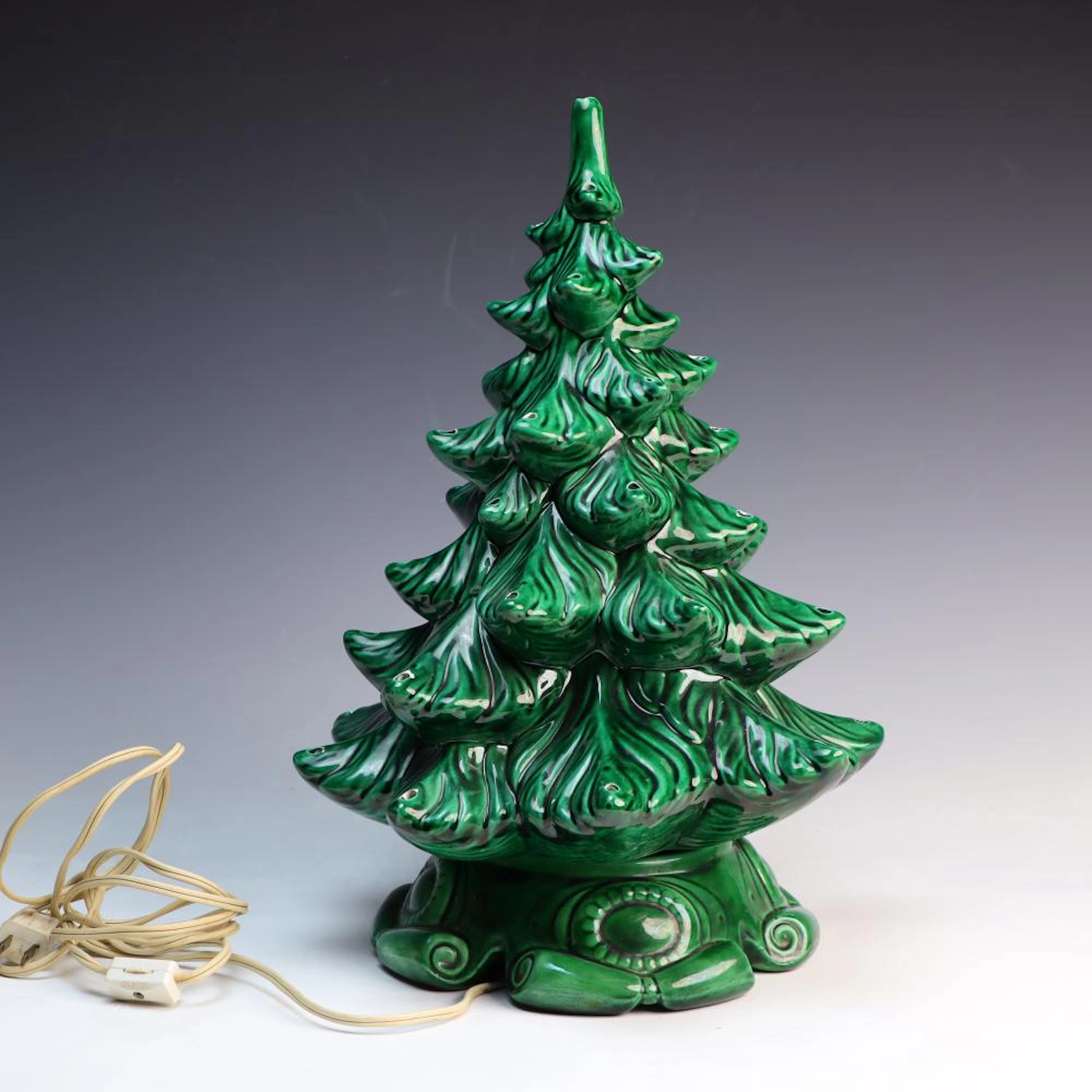 Vintage Ceramic Lighted Christmas Tree