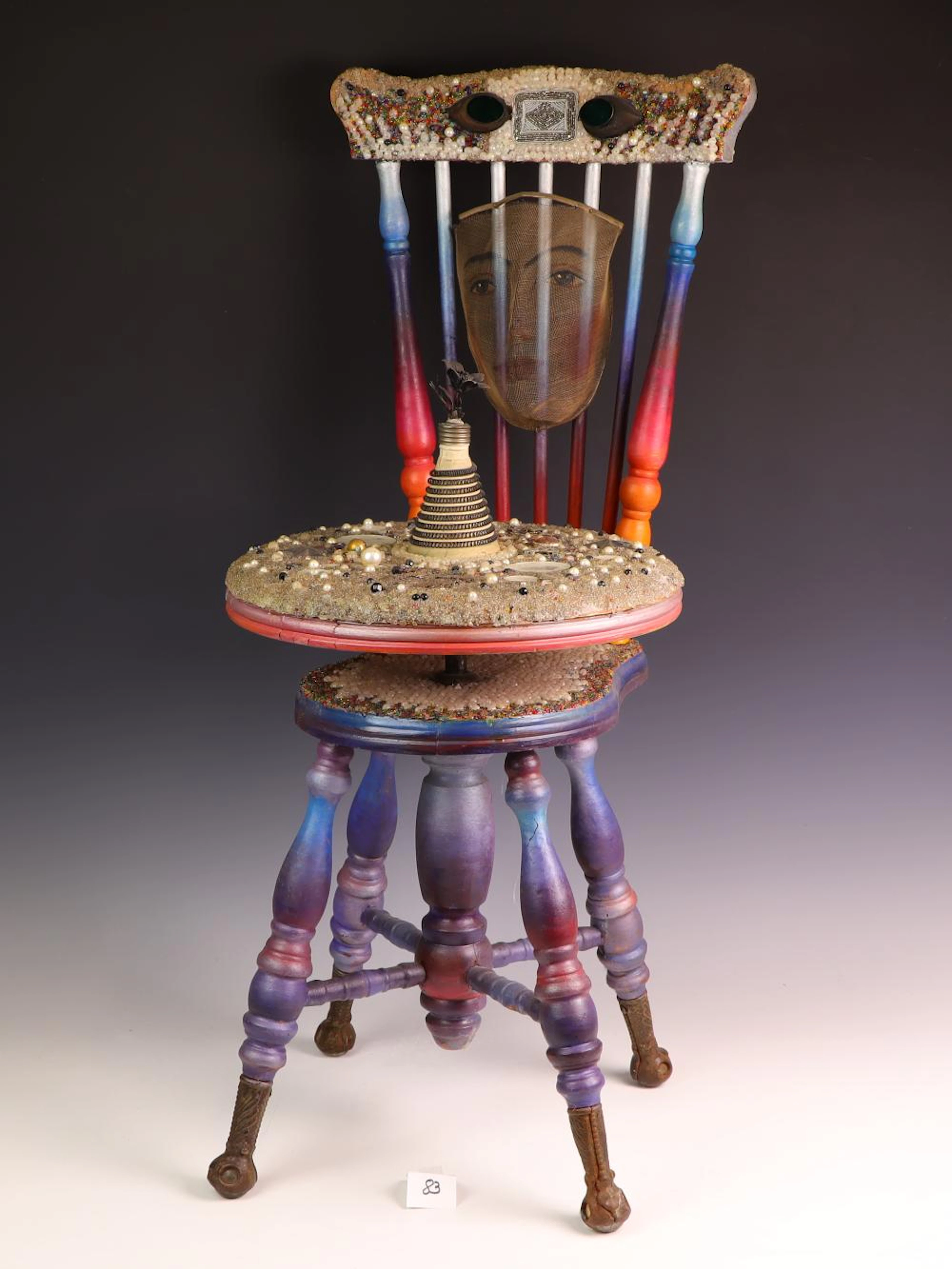 Art Antique Chair Sculpture by Janet Sullivan Turner