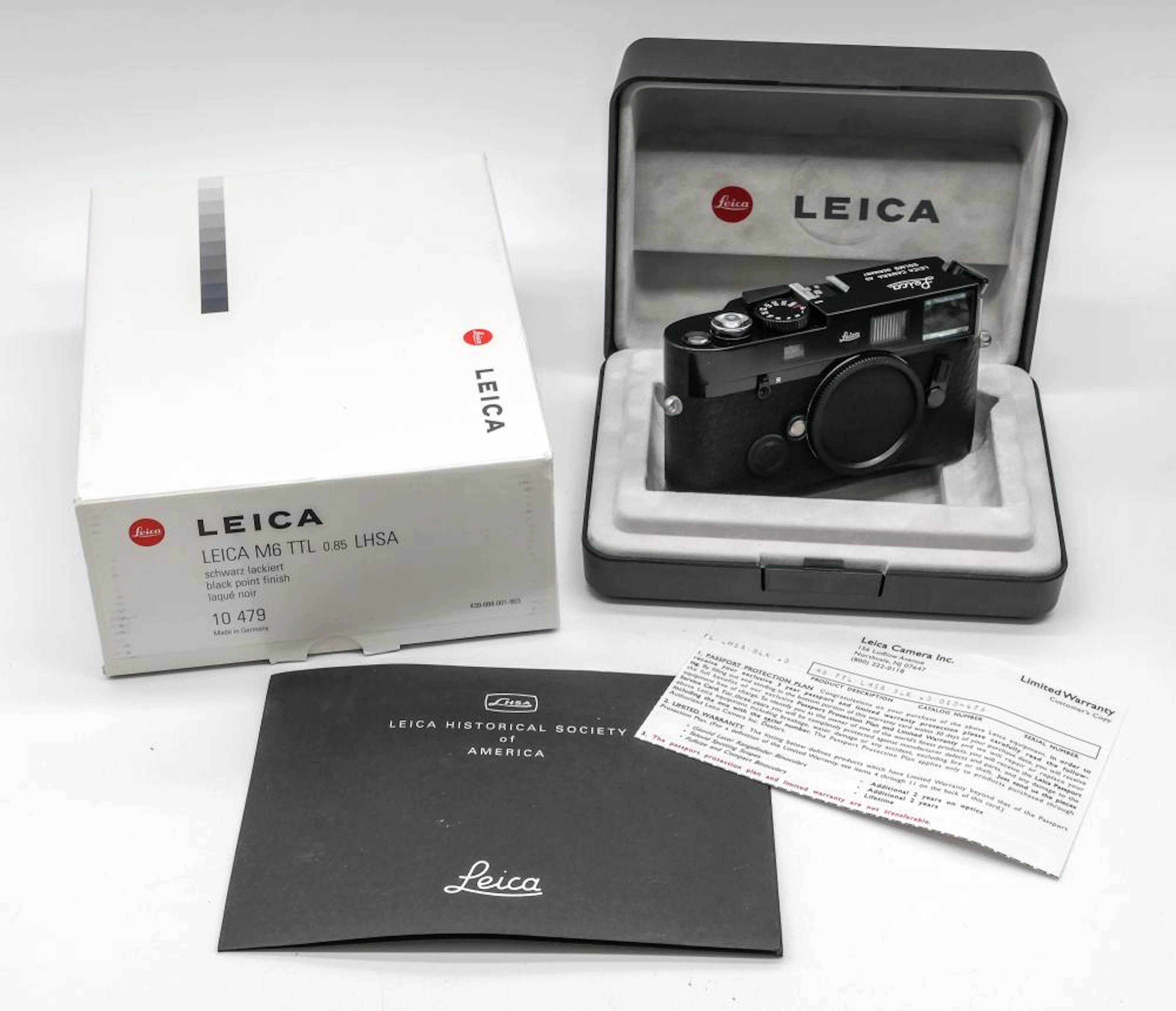 Leica M6 TTL .85 "LHSA" in stunning black paint finish