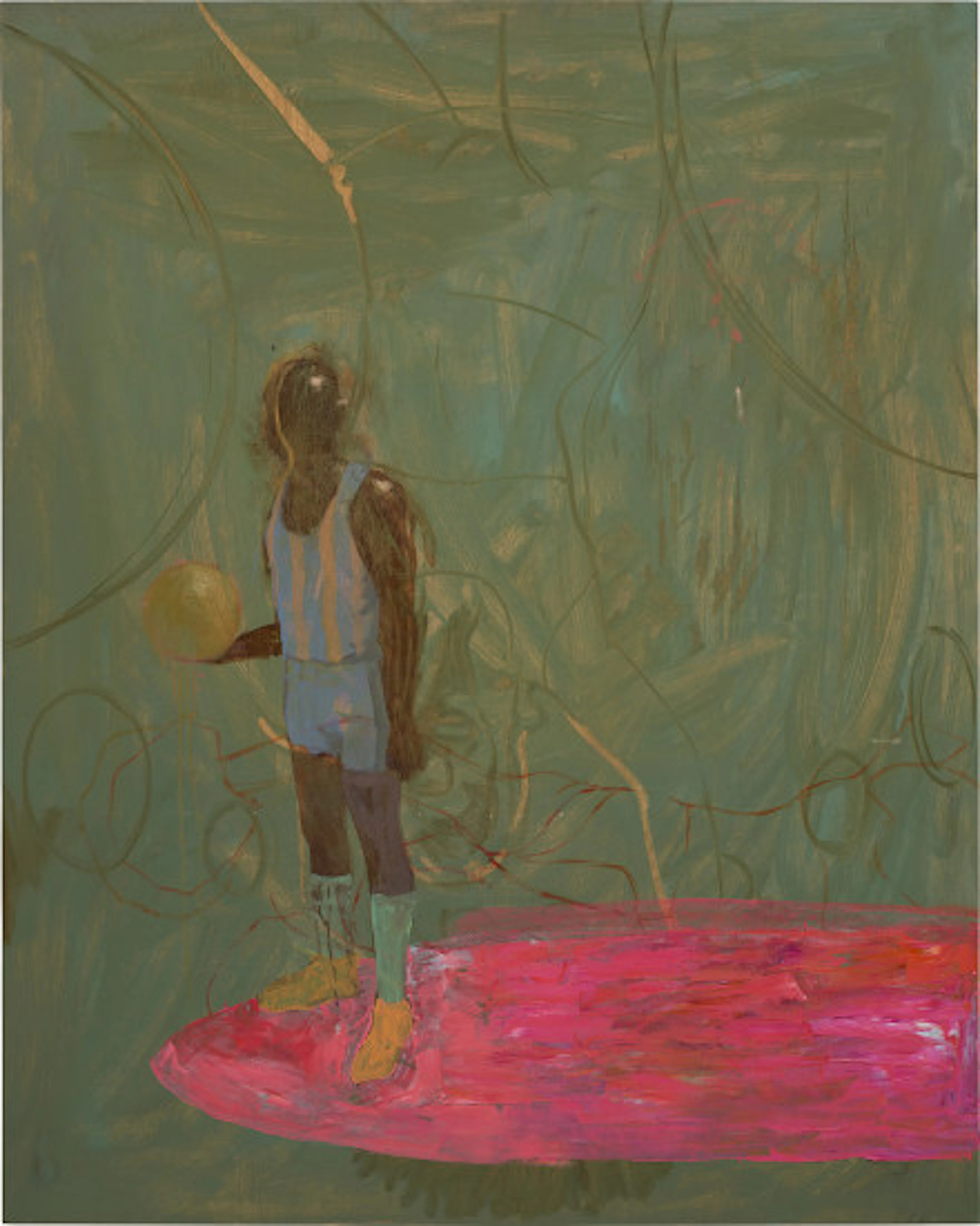 Derek Fordjour - Untitled (floating)